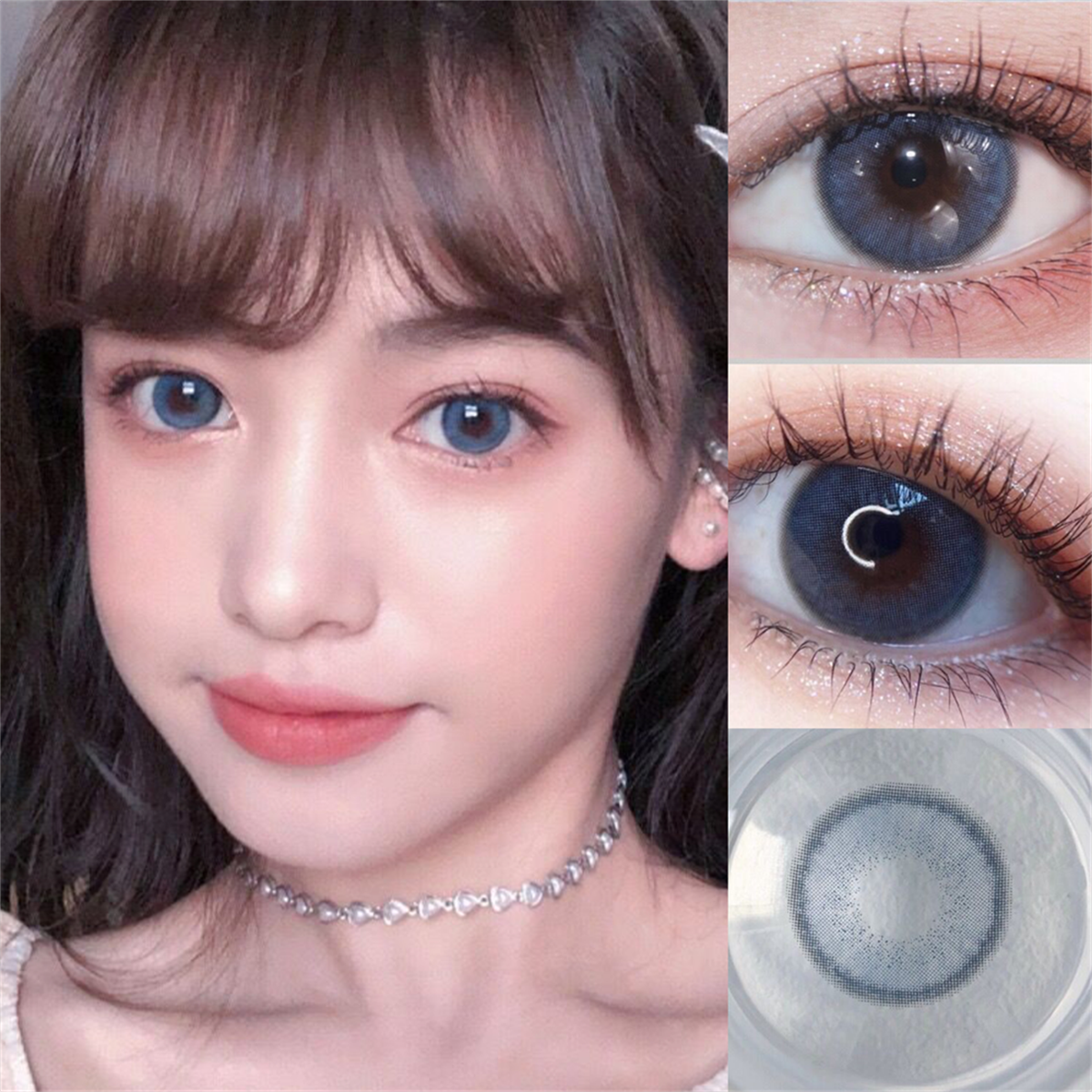 Morningcon Manchu saffron Colored Contact Lenses For Eyes Half Yearly 2pcs