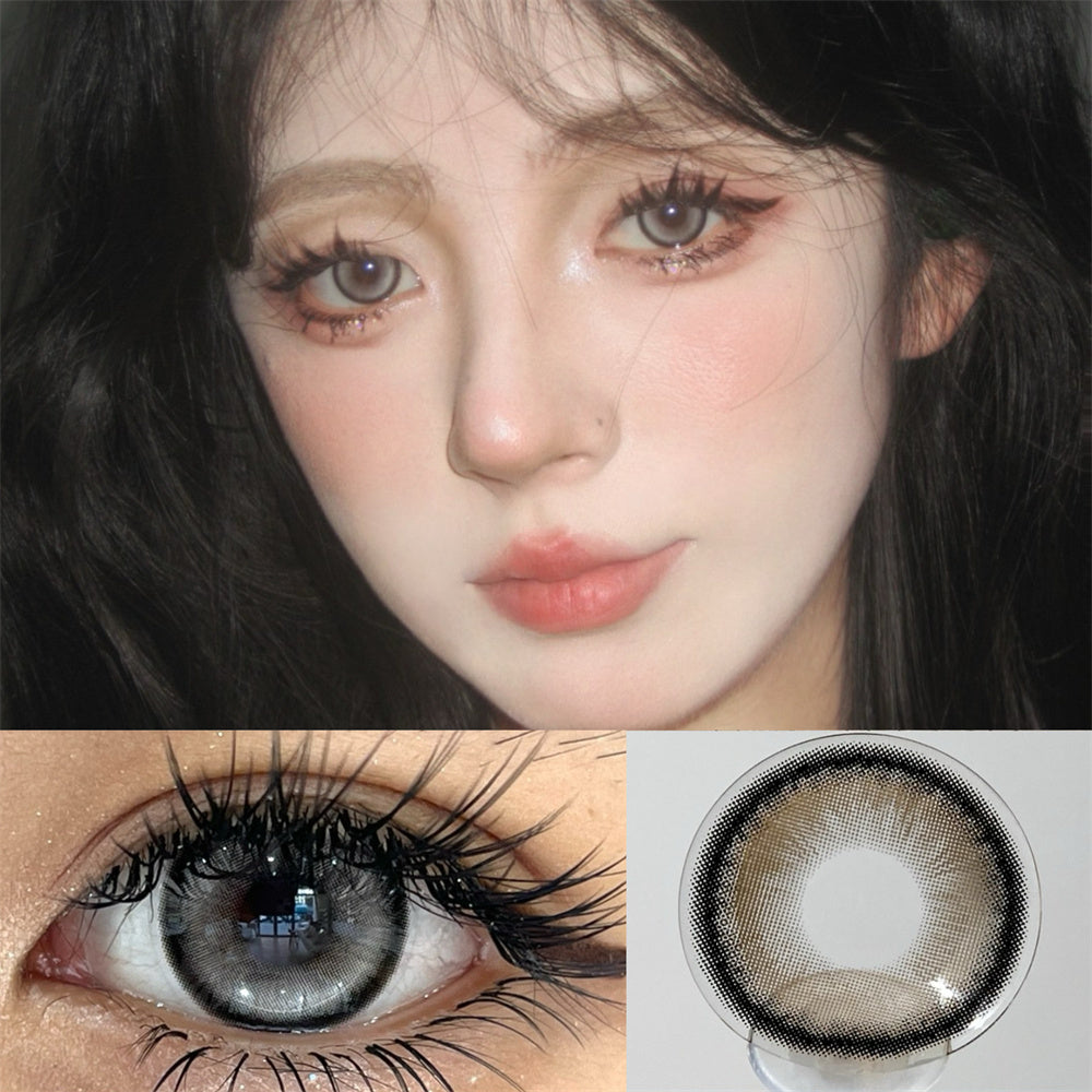 Morningcon Pie Colored Contact Lenses For Eyes Half Yearly 2pcs