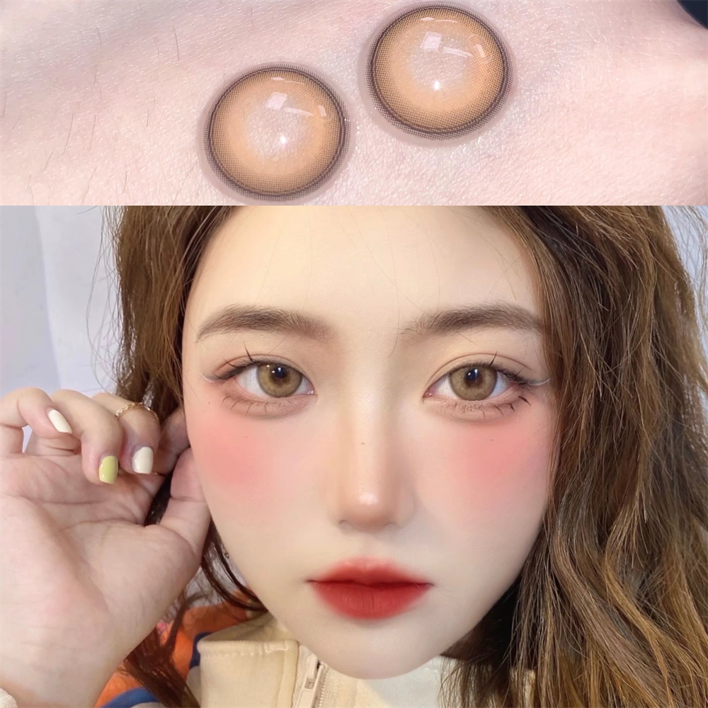Morningcon Egg Colored Contact Lenses For Eyes Half Yearly