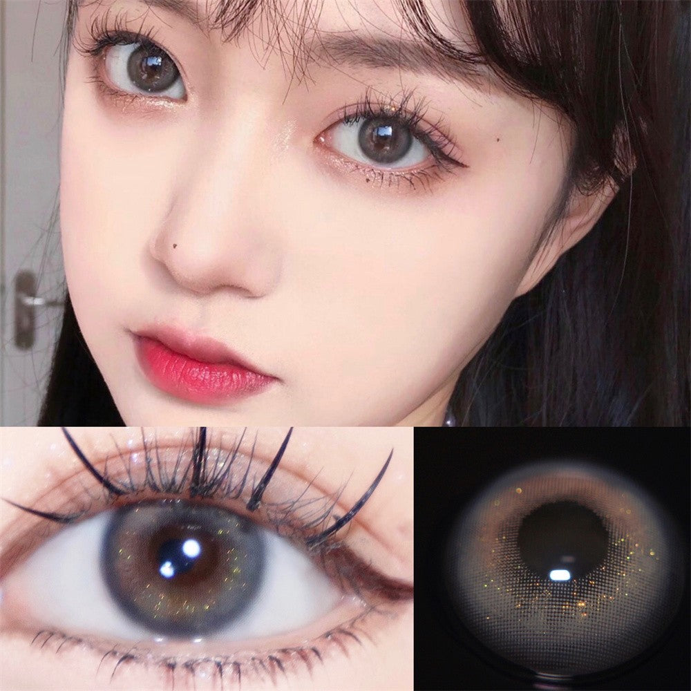 Morningcon Chestnut milk coffee Colored Contact Lenses For Eyes Half Yearly 2pcs