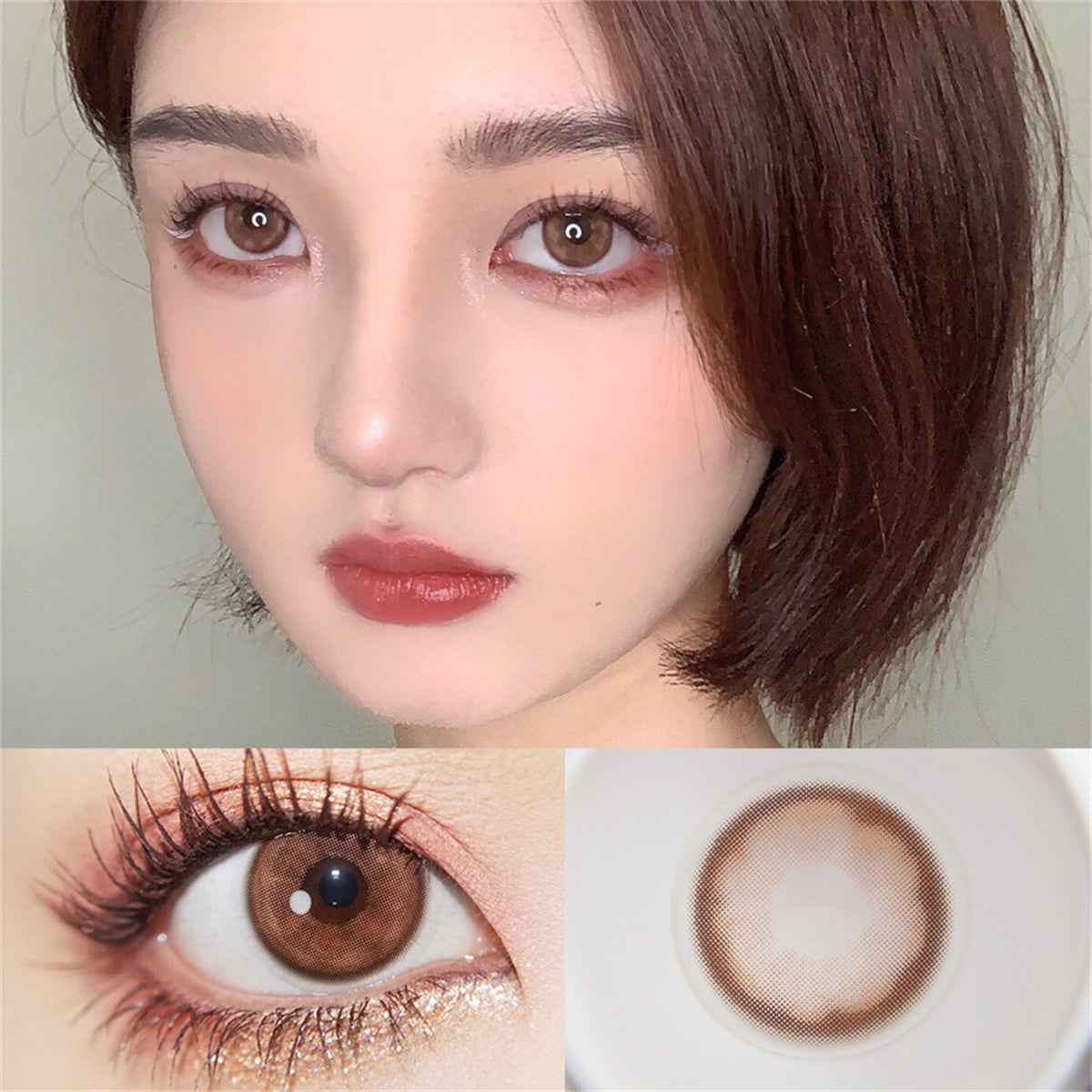 Morningcon Nanako Colored Contact Lenses For Eyes Half Yearly 2pcs