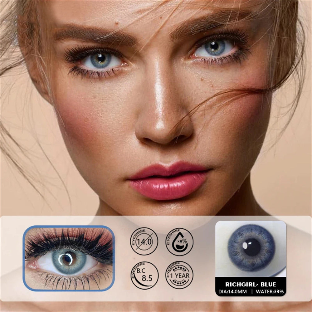 Morningcon NS2rich Colored Contact Lenses For Eyes Half Yearly 2pcs