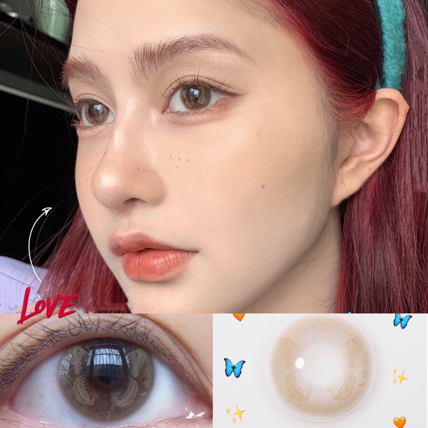 Morningcon Cryptopteryx Colored Contact Lenses For Eyes Half Yearly 2pcs