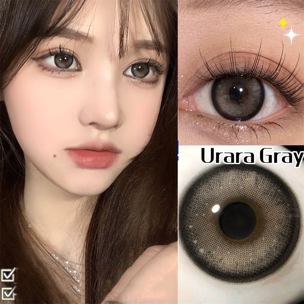 Morningcon Dirty Cocoa Colored Contact Lenses For Eyes Half Yearly 2pcs