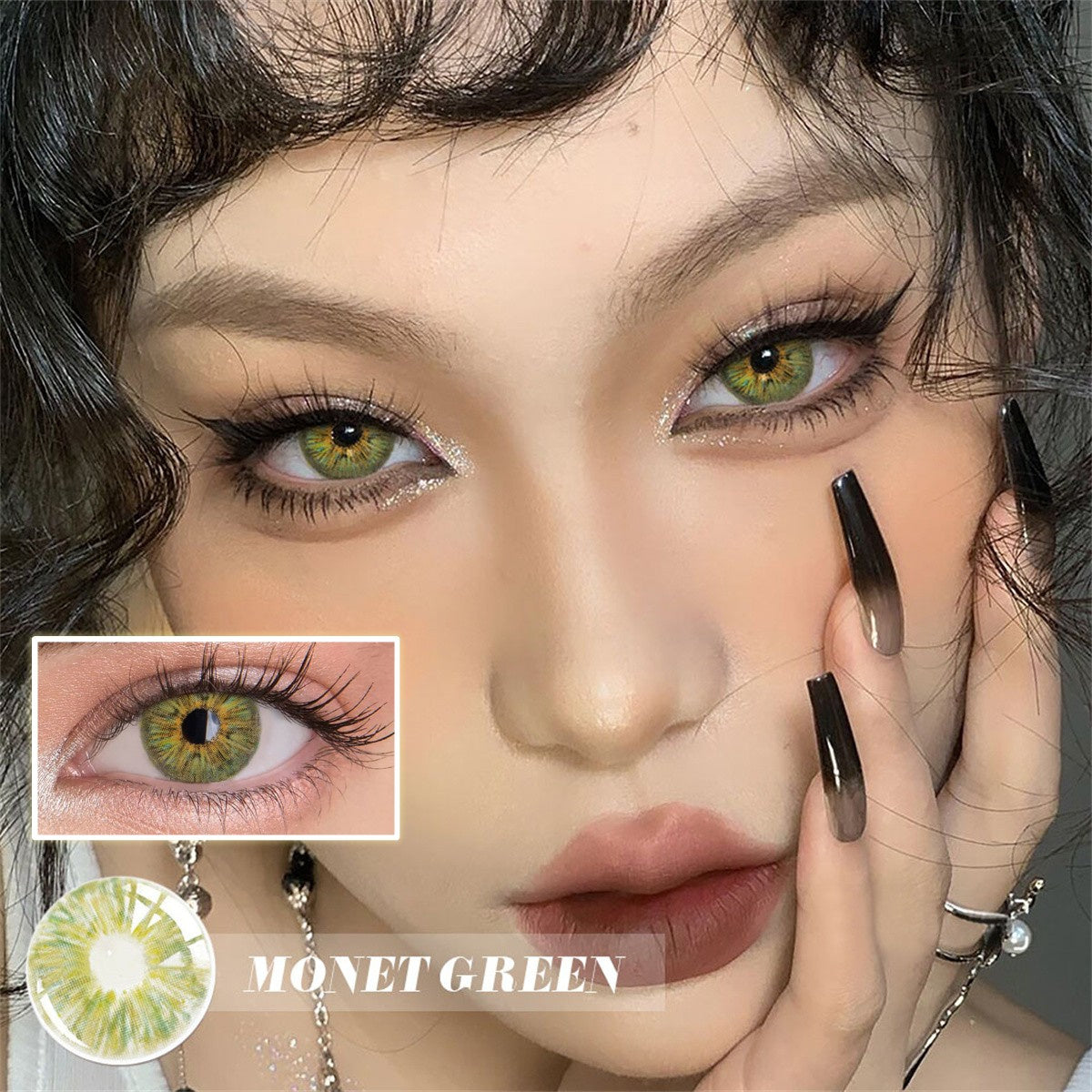Morningcon monet FA09 Colored Contact Lenses For Eyes Half Yearly 2pcs