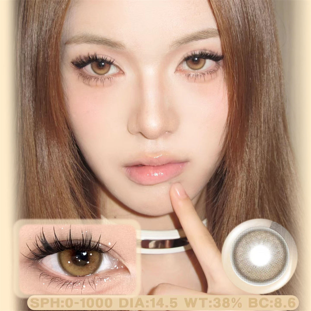 Morningcon Squash Violet Colored Contact Lenses For Eyes Half Yearly 2pcs