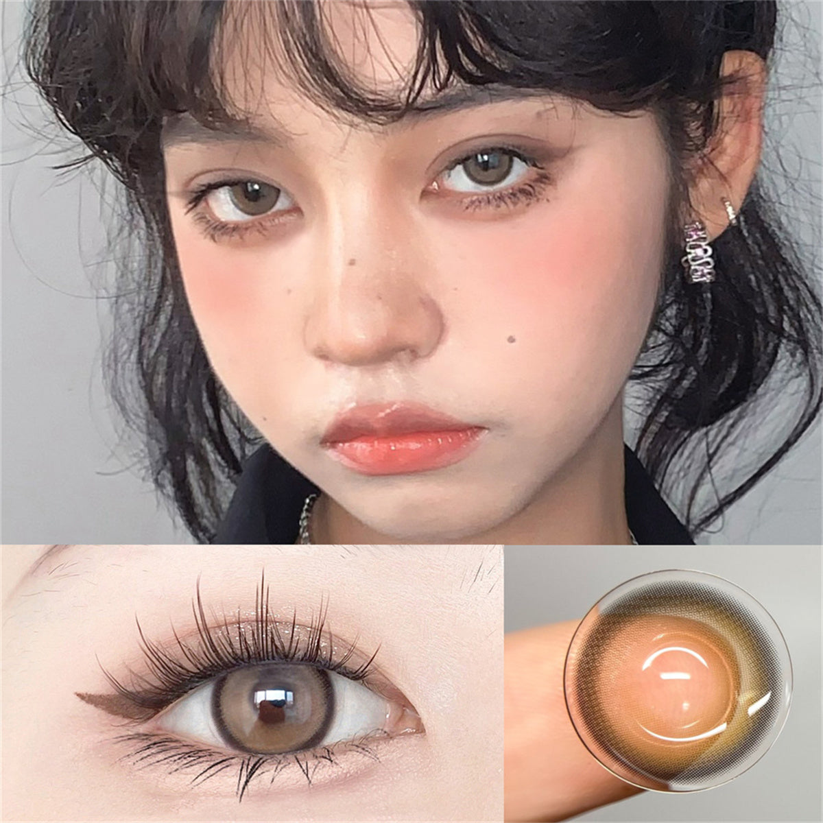 Morningcon Wind and rain Mandola Colored Contact Lenses For Eyes Half Yearly 2pcs
