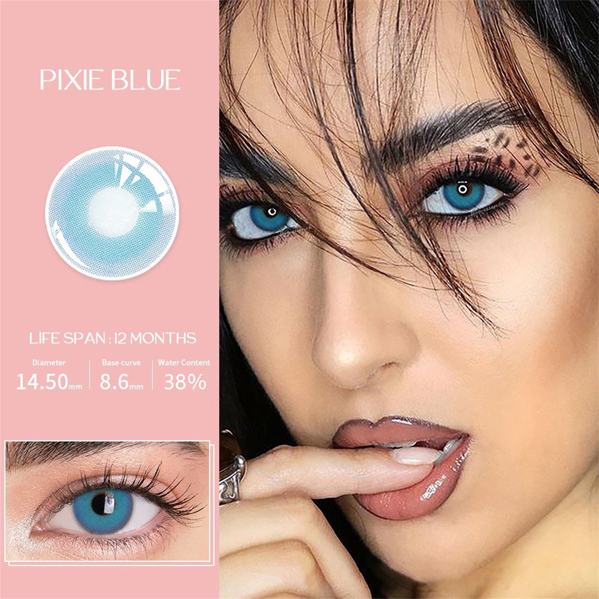 Morningcon pixie Colored Contact Lenses For Eyes Half Yearly 2pcs