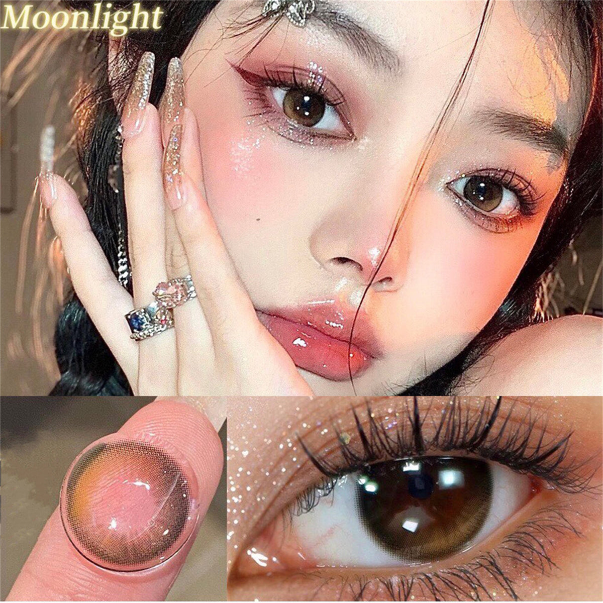 Morningcon Sunday Colored Contact Lenses For Eyes Half Yearly 2pcs