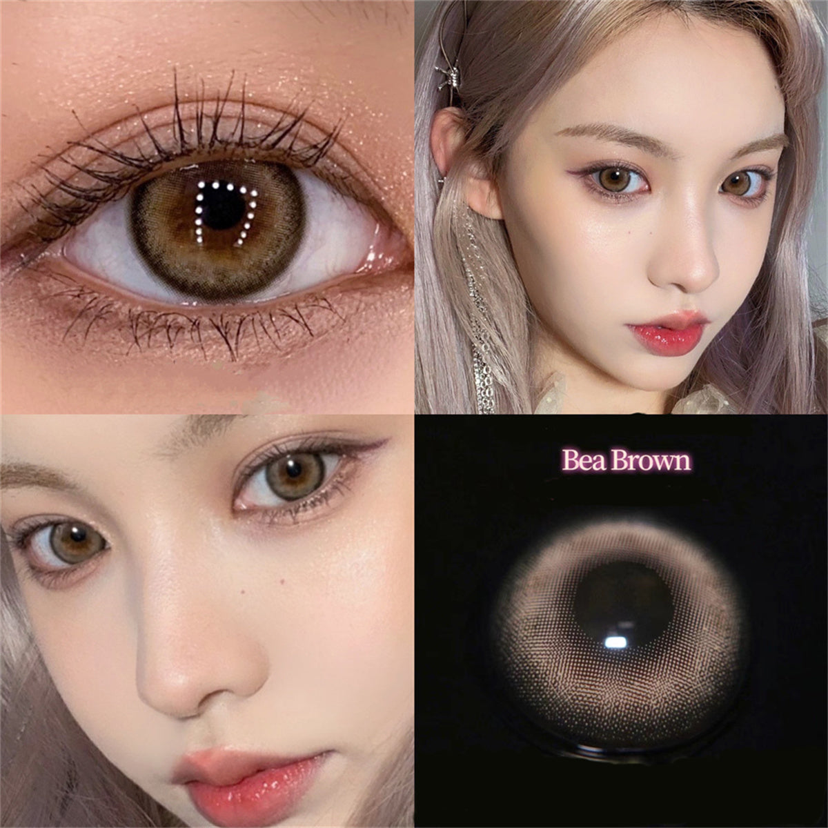Morningcon Pork belly Colored Contact Lenses For Eyes Half Yearly 2pcs