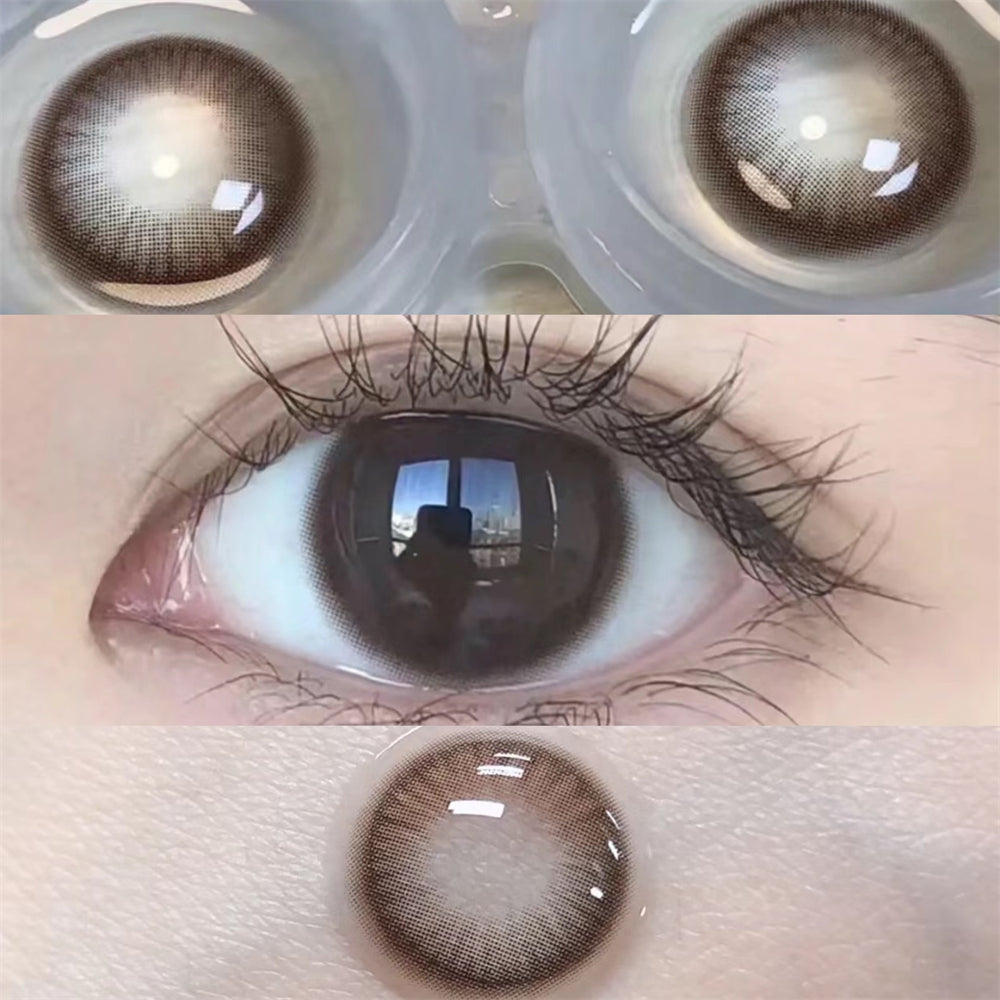 Morningcon Gollum Black Colored Contact Lenses For Eyes Half Yearly 2pcs