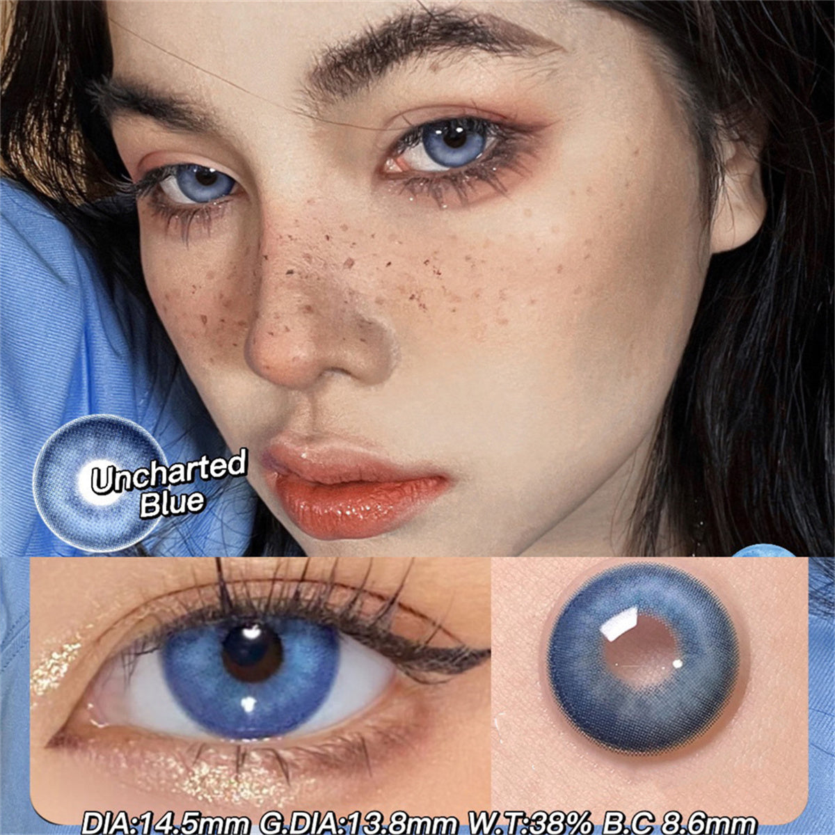 Morningcon Mysterious waters Colored Contact Lenses For Eyes Half Yearly 2pcs
