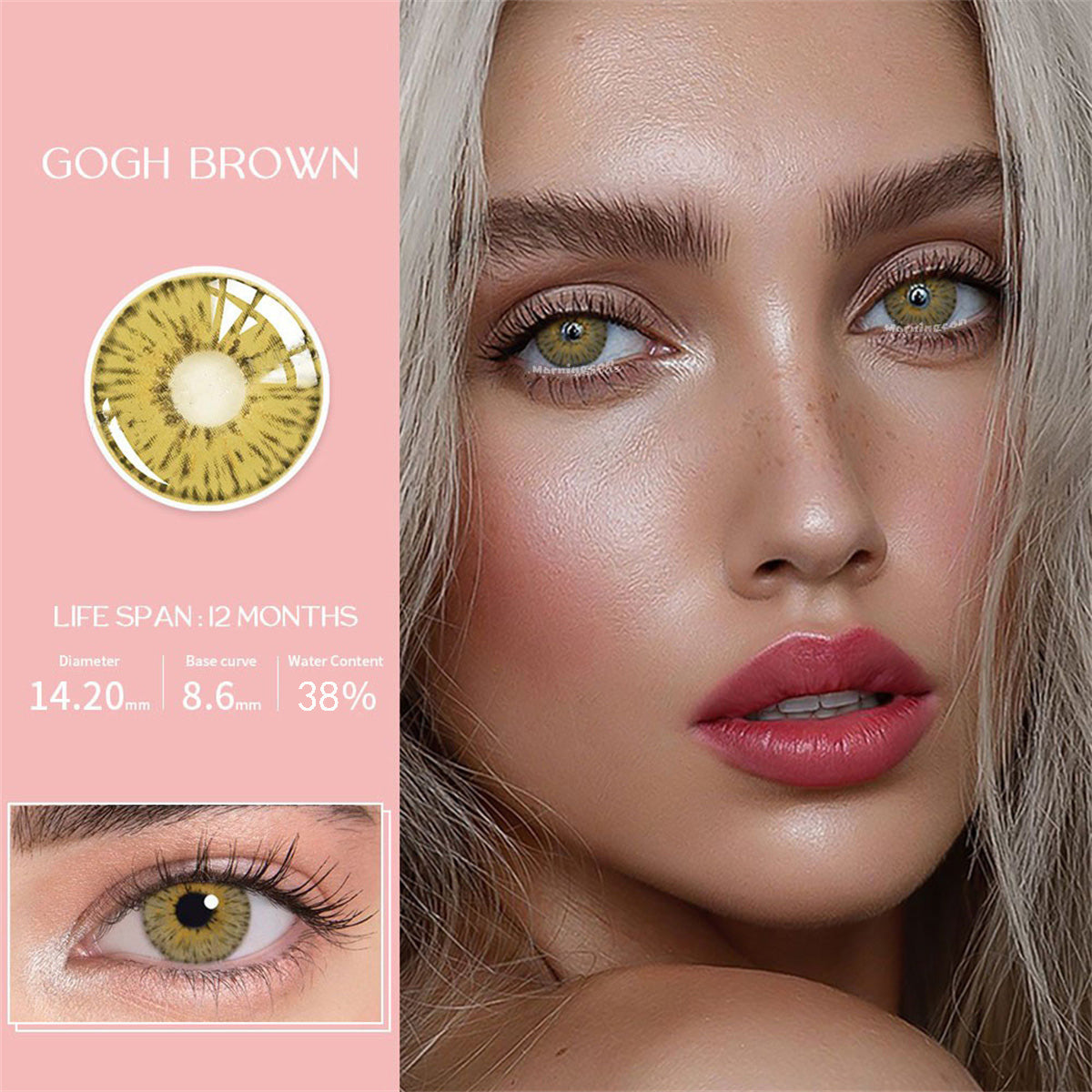 Morningcon New yourk Colored Contact Lenses For Eyes Half Yearly 2pcs