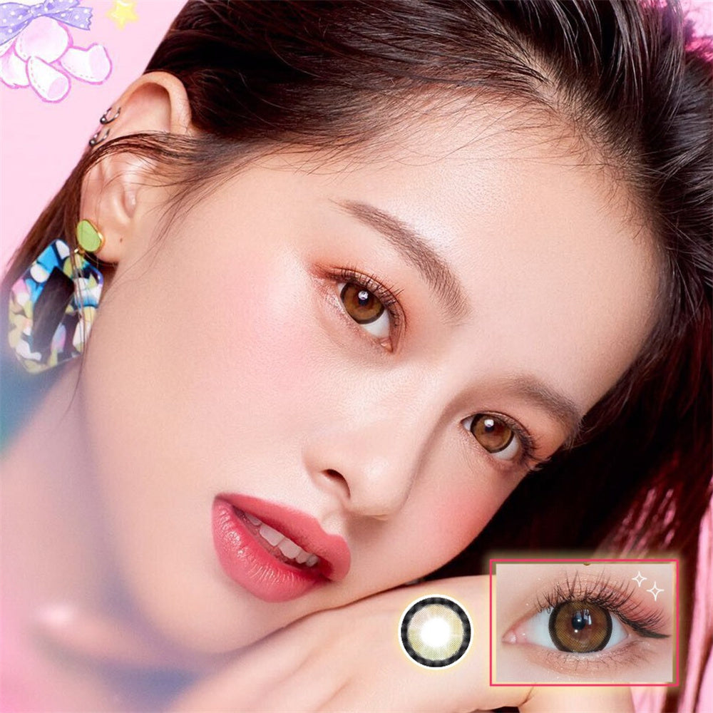 Morningcon Lollipop Donuts bulbs Colored Contact Lenses For Eyes Half Yearly 2pcs