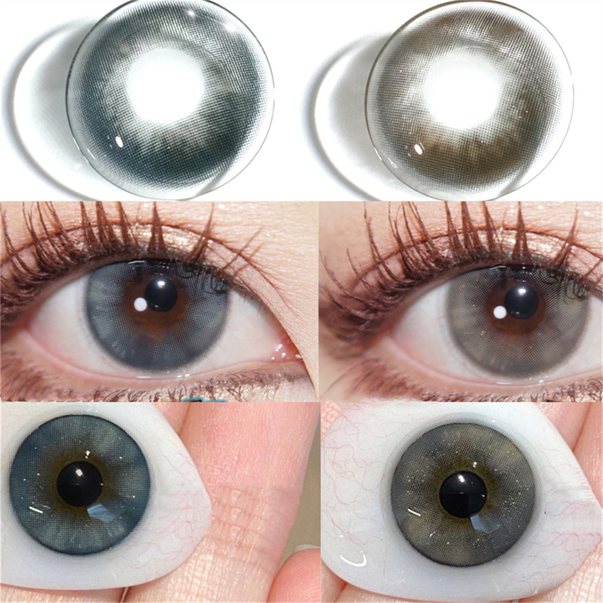 Morningcon Moonlit tea Colored Contact Lenses For Eyes Half Yearly 2pcs
