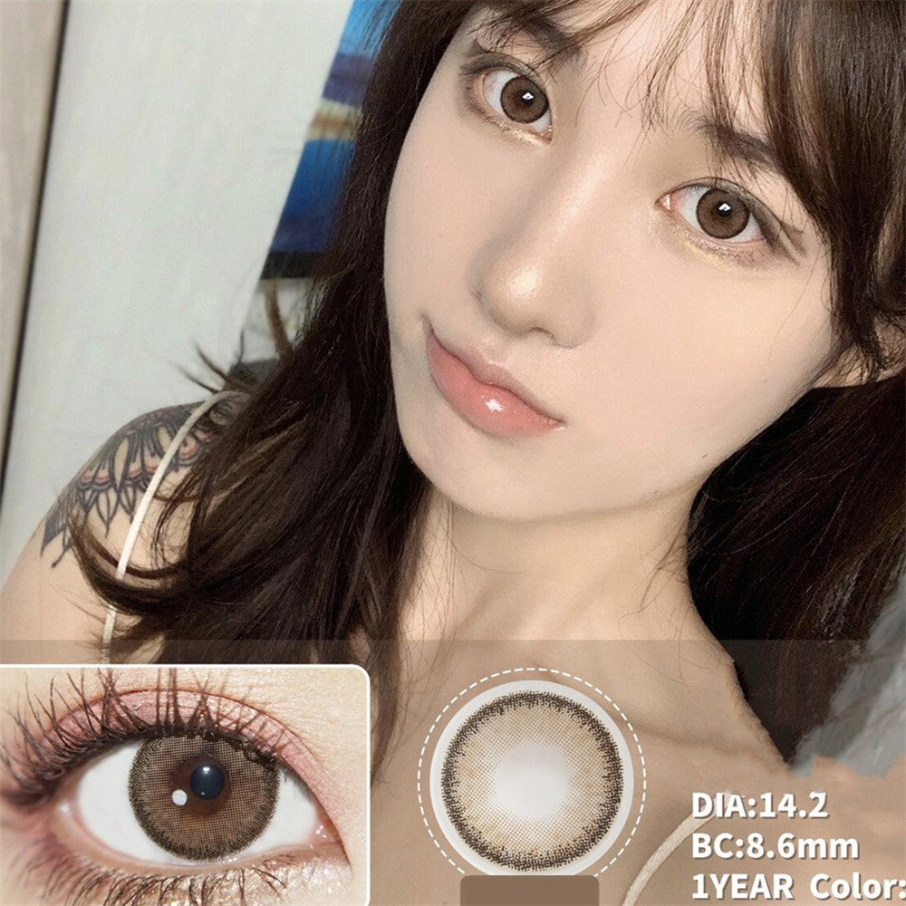 Morningcon Glutinous rice balls Colored Contact Lenses For Eyes Half Yearly 2pcs
