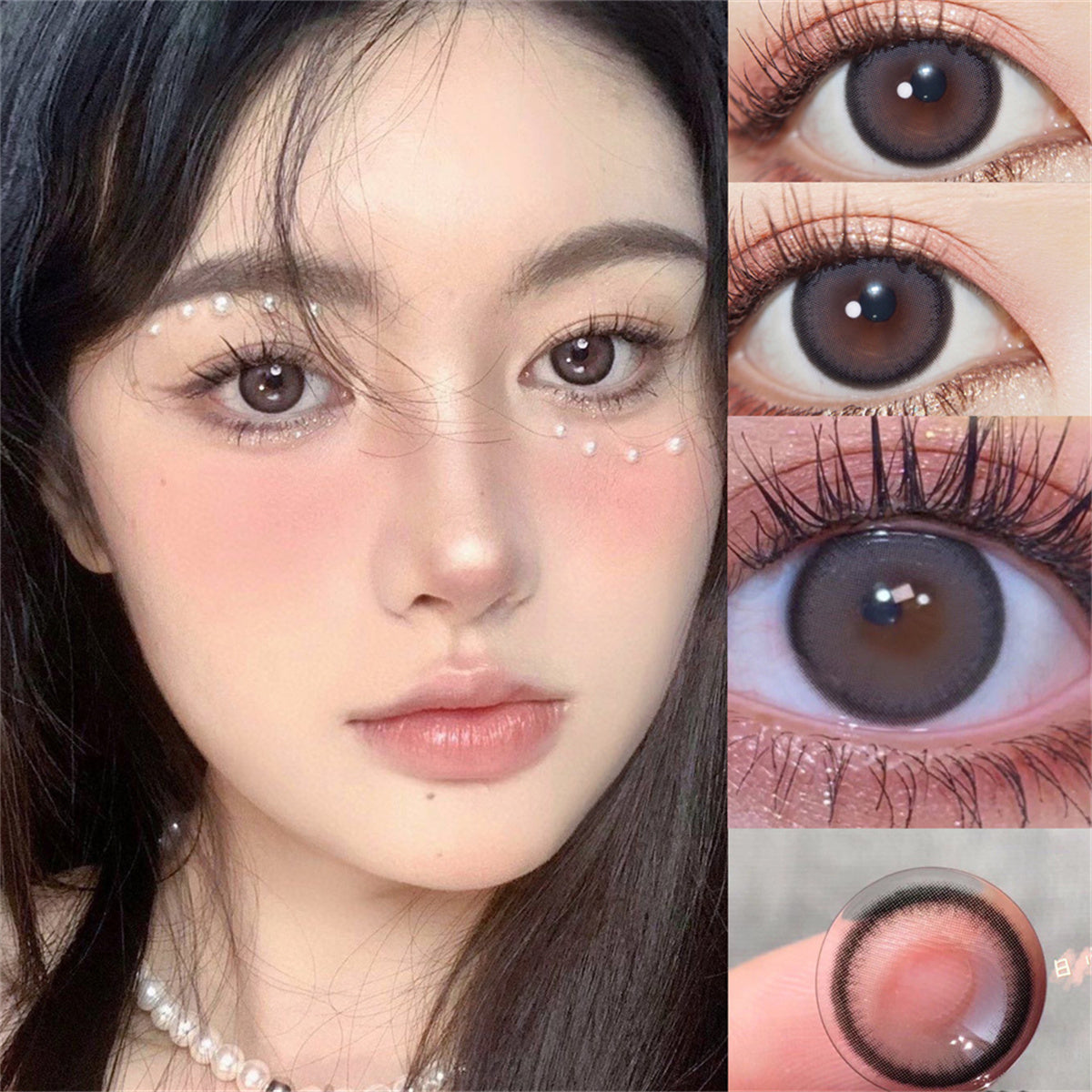 Morningcon Black walnut Colored Contact Lenses For Eyes Half Yearly 2pcs