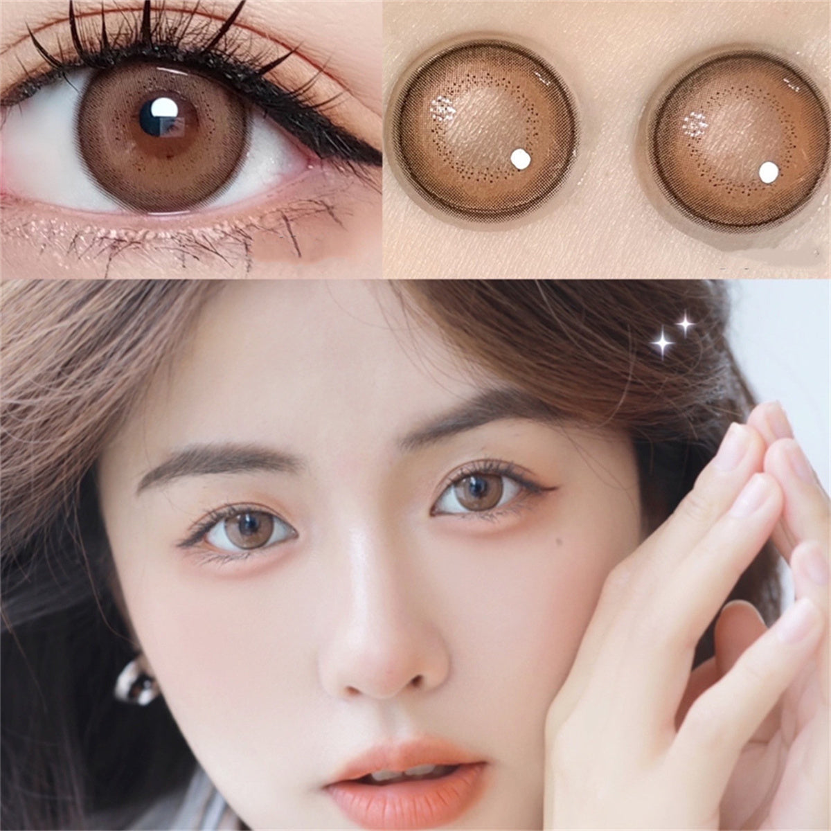 Morningcon Denim Blue Colored Contact Lenses For Eyes Half Yearly