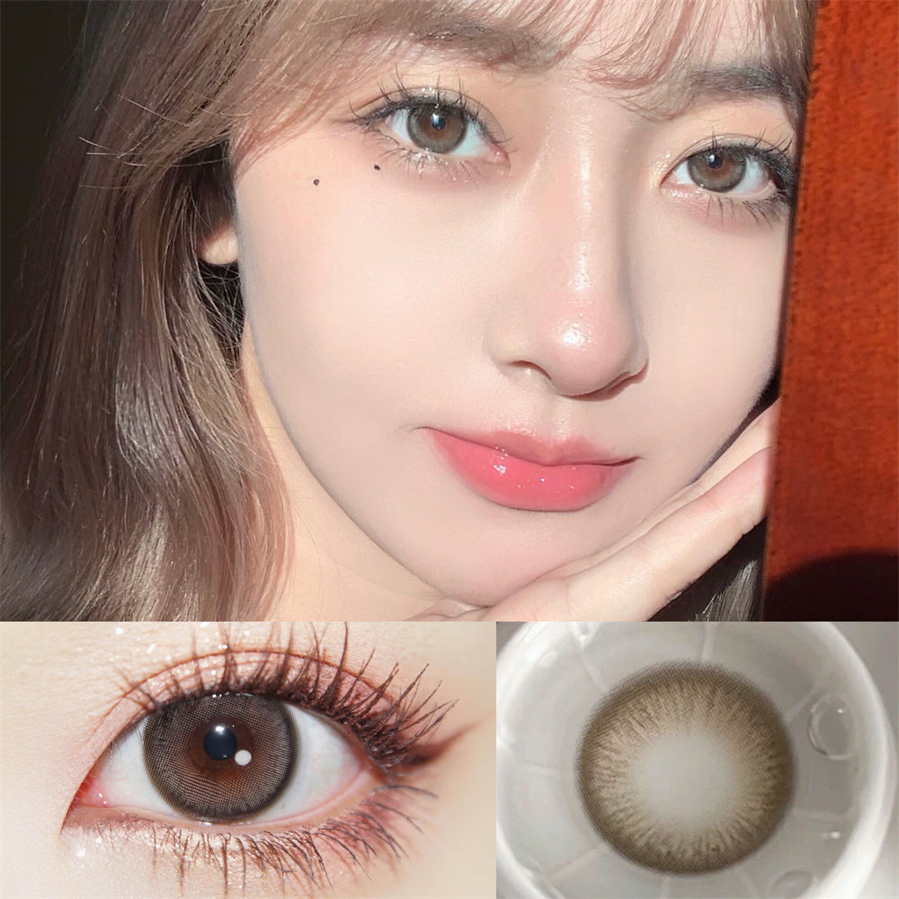 Morningcon Sesame Balls Colored Contact Lenses For Eyes Half Yearly 2pcs