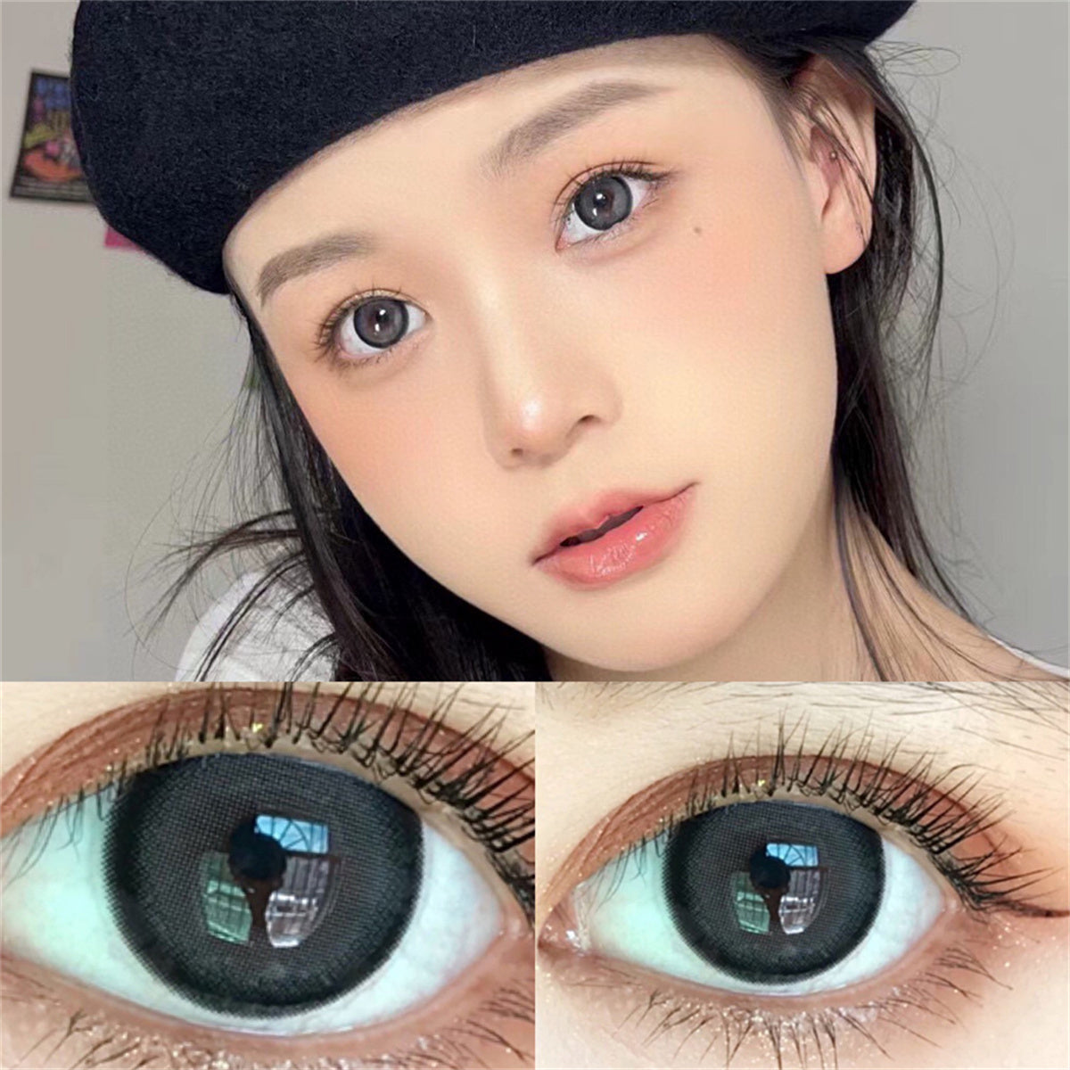 Morningcon Dance Lime Colored Contact Lenses For Eyes Half Yearly 2pcs