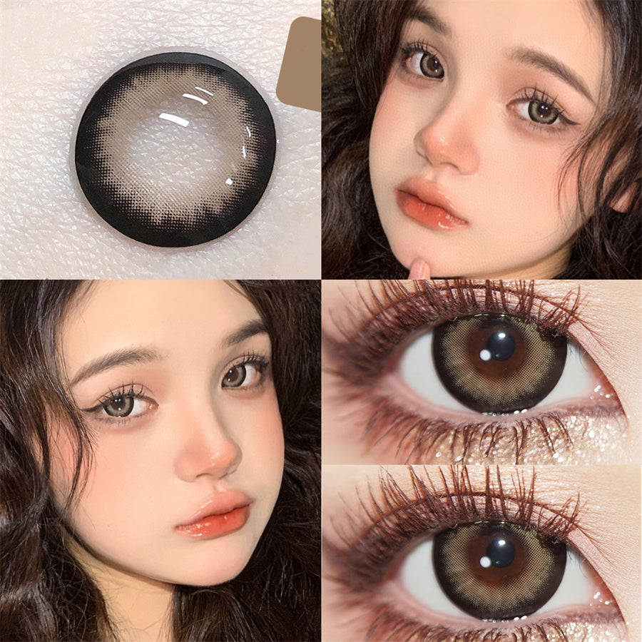 Morningcon Pepper cream cake Colored Contact Lenses For Eyes Half Yearly 2pcs