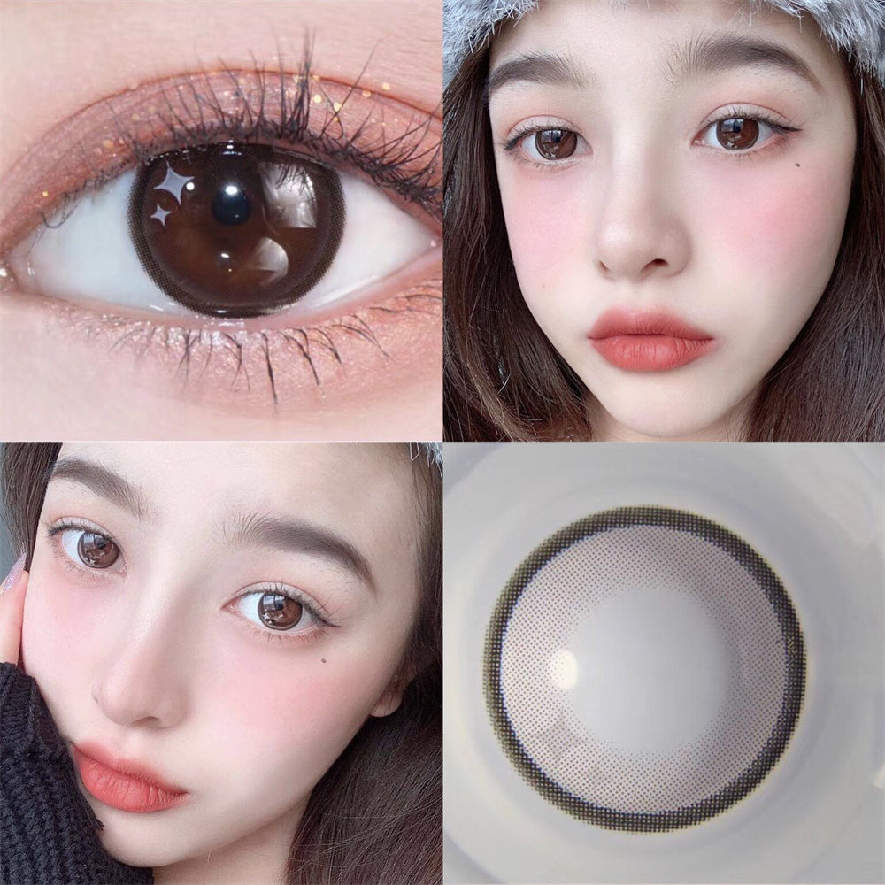Morningcon Butterscotch Versailles Colored Contact Lenses For Eyes Half Yearly