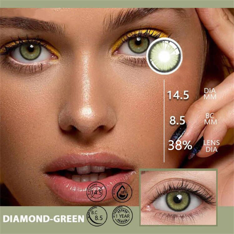 Morningcon Diamond-Fa Colored Contact Lenses For Eyes Half Yearly 2pcs