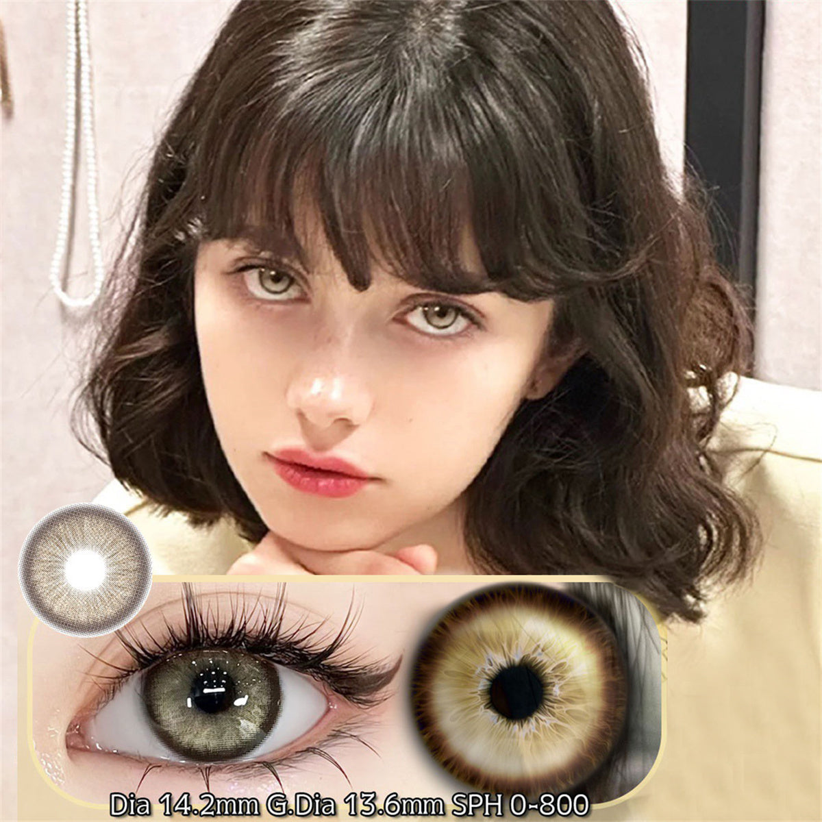 Morningcon Snake Colored Contact Lenses For Eyes Half Yearly 2pcs