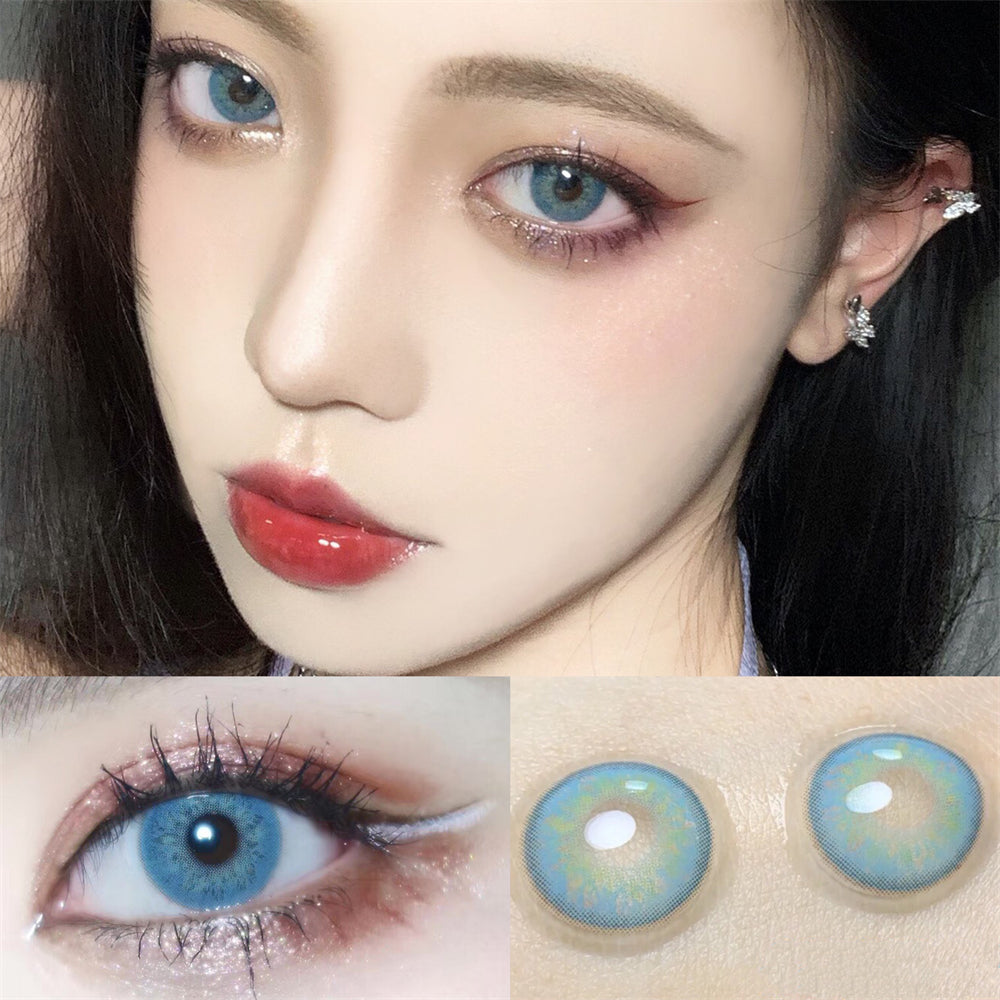 Morningcon Russian girl Colored Contact Lenses For Eyes Half Yearly 2pcs