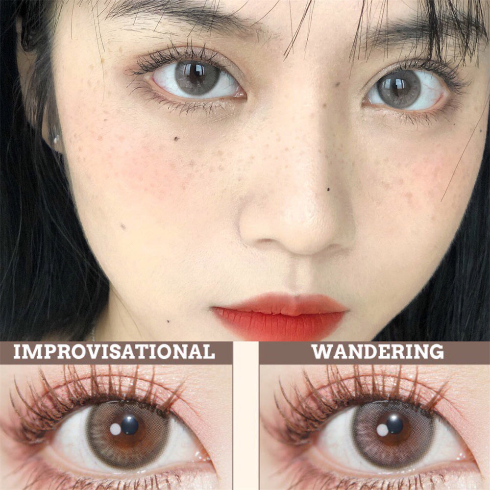 Morningcon Improvisational poet Colored Contact Lenses For Eyes Half Yearly