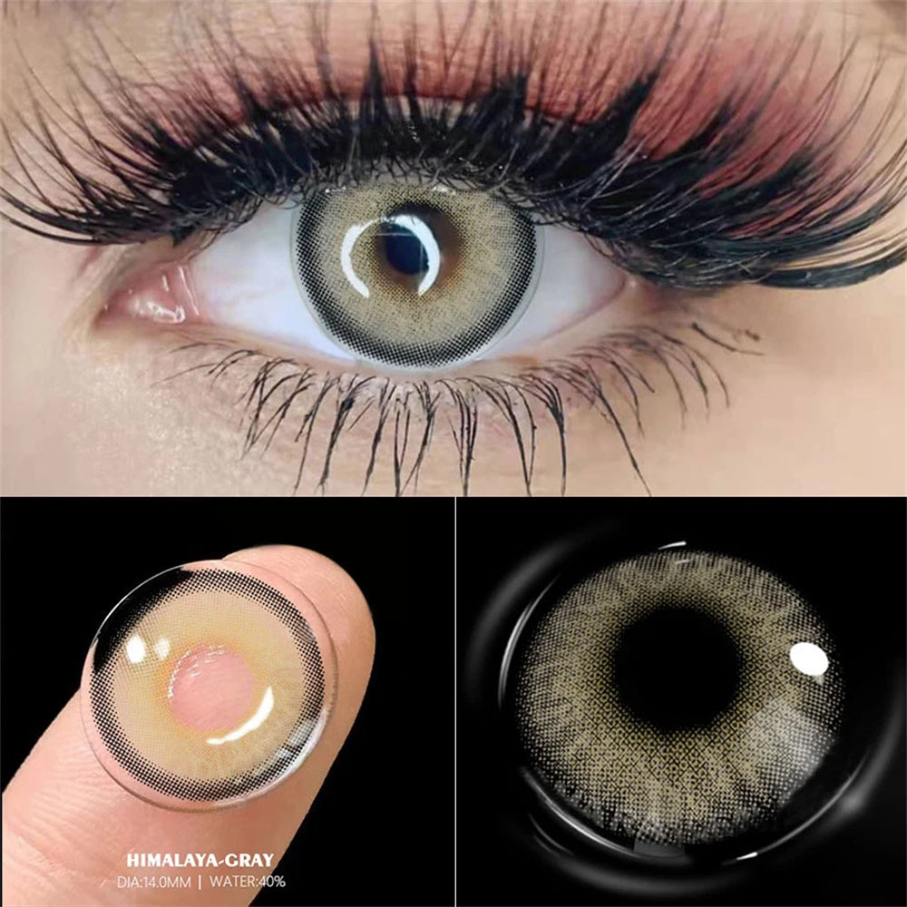 Morningcon Himalayan Colored Contact Lenses For Eyes Half Yearly 2pcs