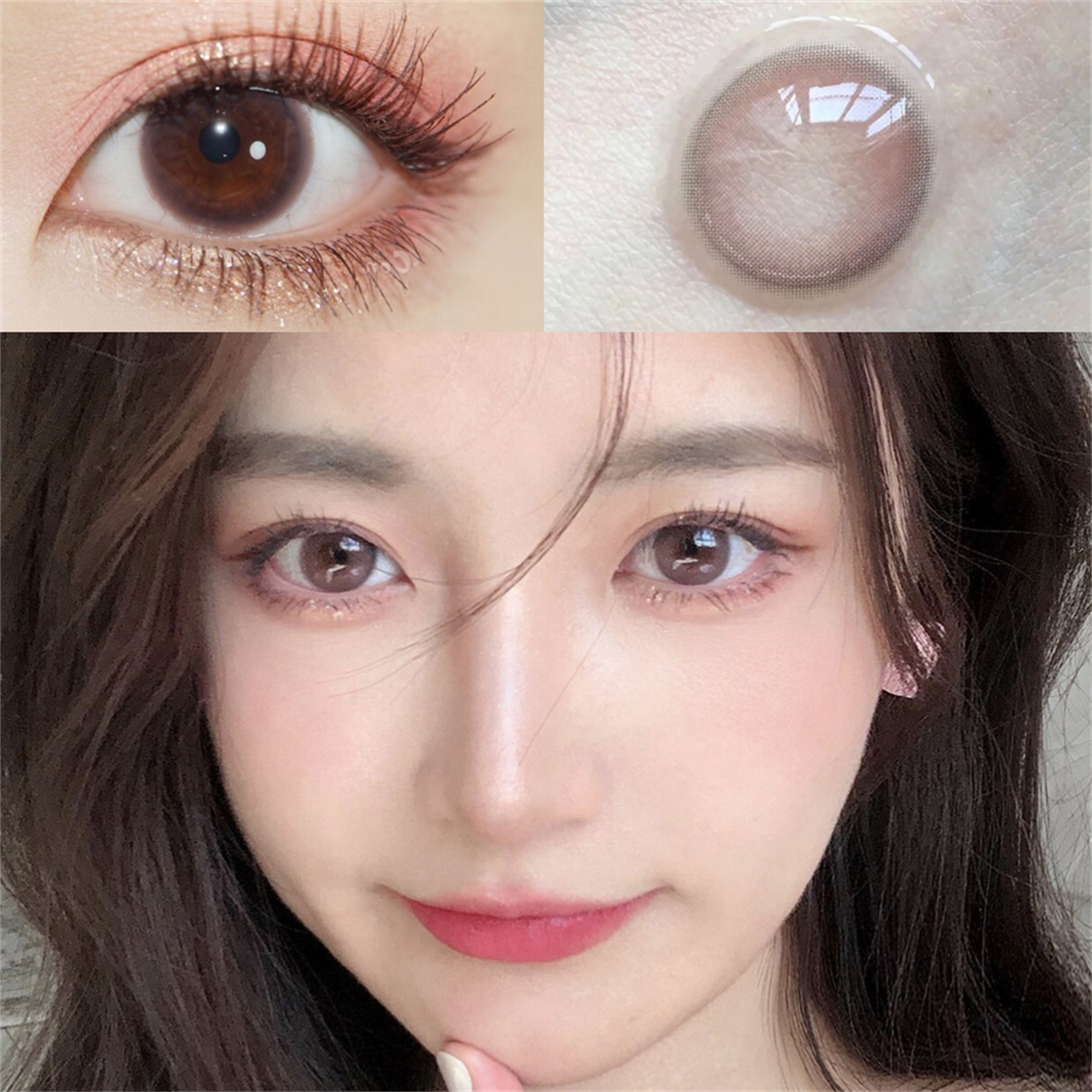 Morningcon Little Innocent Colored Contact Lenses For Eyes Half Yearly 2pcs