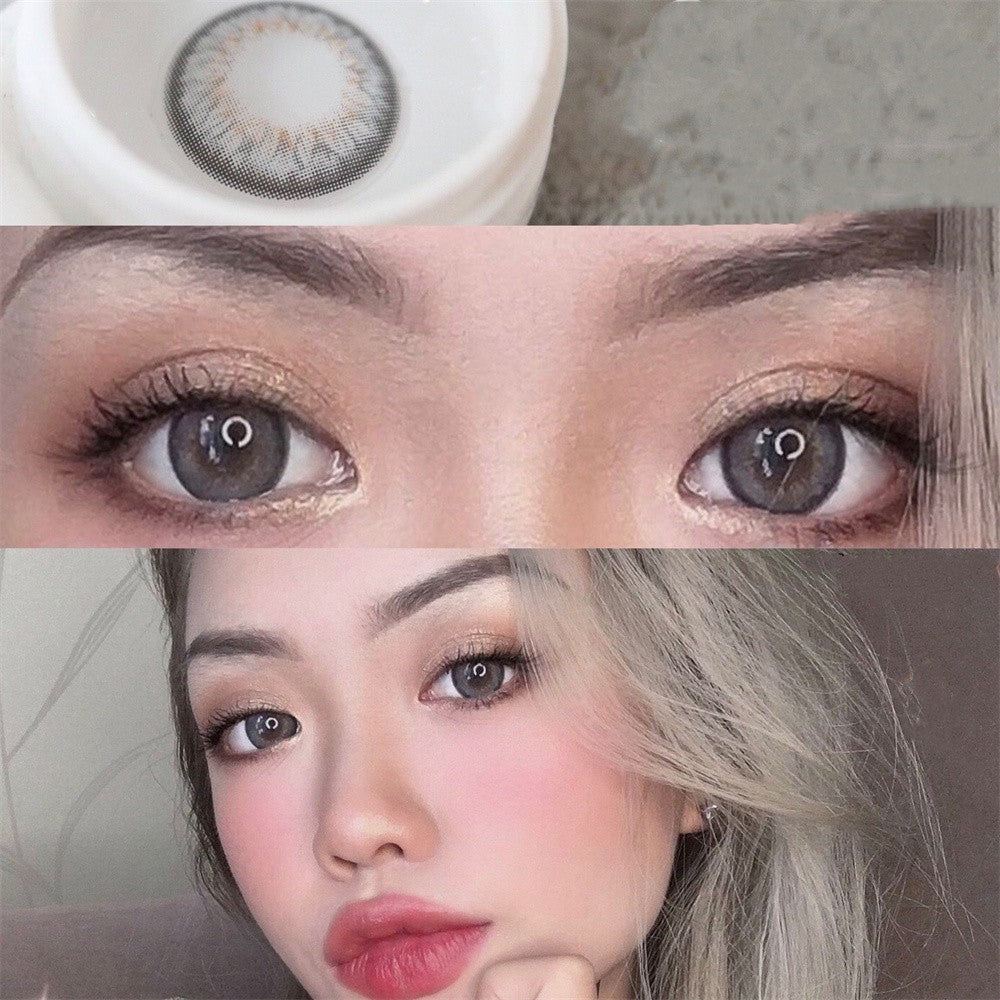 Morningcon Santo ash Colored Contact Lenses For Eyes Half Yearly 2pcs