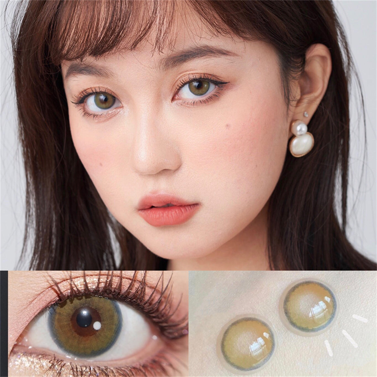 Morningcon Earth Colored Contact Lenses For Eyes Half Yearly 2pcs