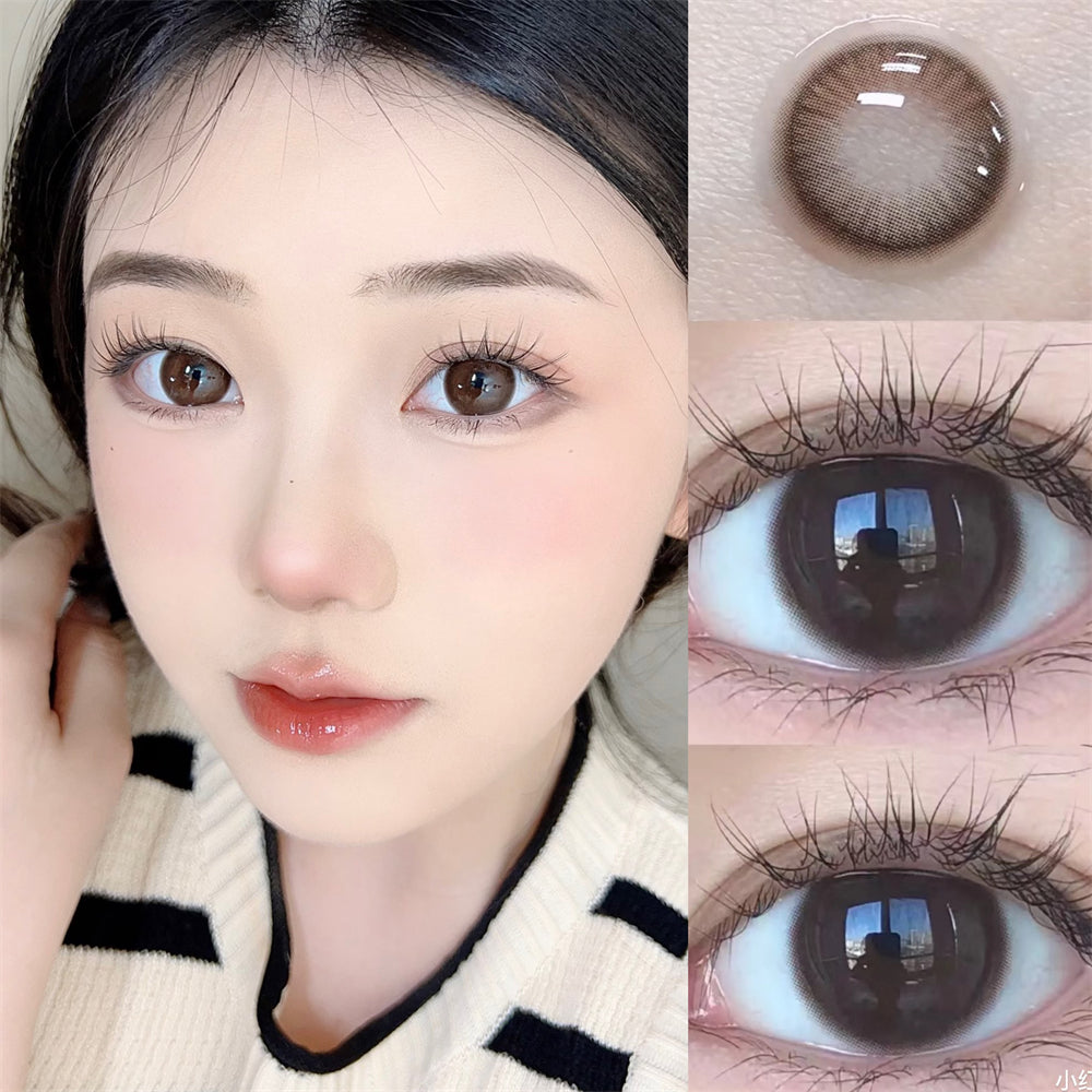 Morningcon Gollum Black Colored Contact Lenses For Eyes Half Yearly 2pcs