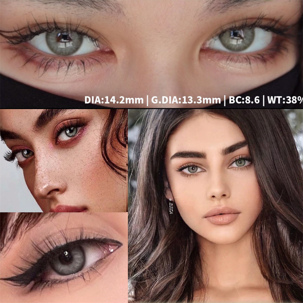 Morningcon Jasmine Colored Contact Lenses For Eyes Half Yearly 2pcs