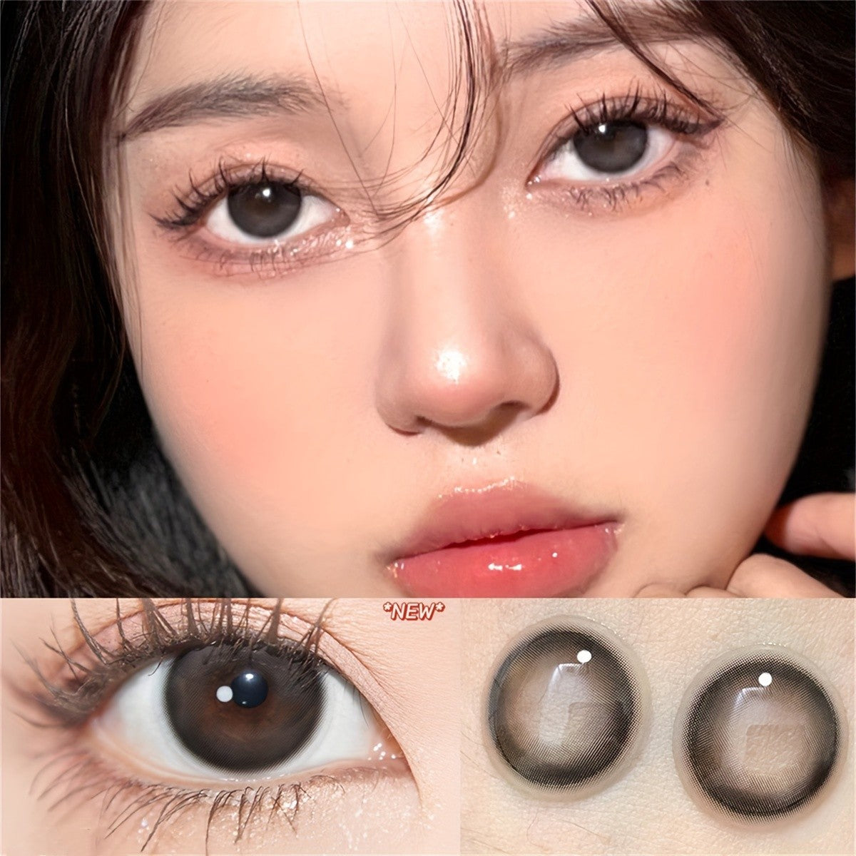 Morningcon Creamy Oreos Colored Contact Lenses For Eyes Half Yearly 2pcs