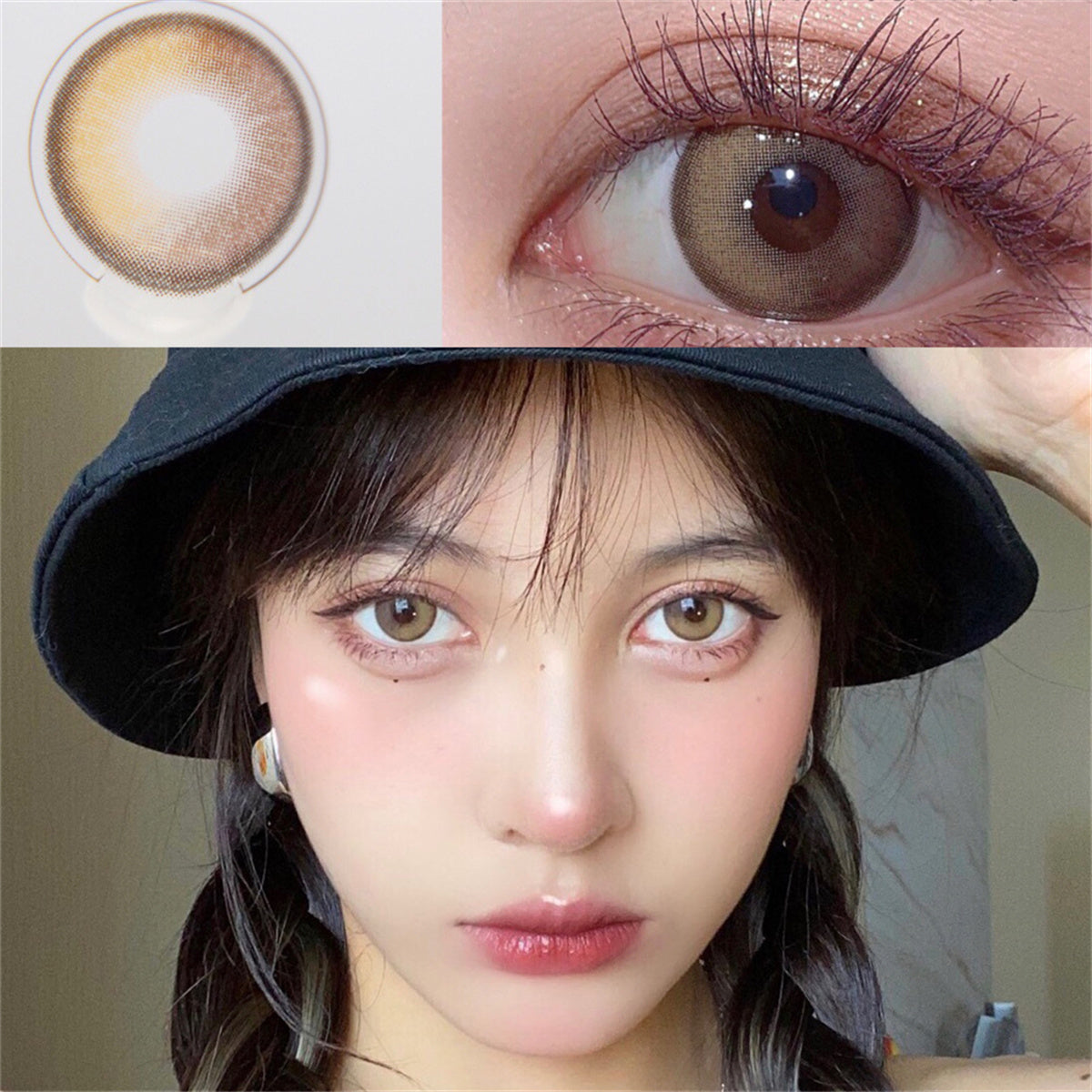 Morningcon Juniperus horizontalis Colored Contact Lenses For Eyes Half Yearly 2pcs