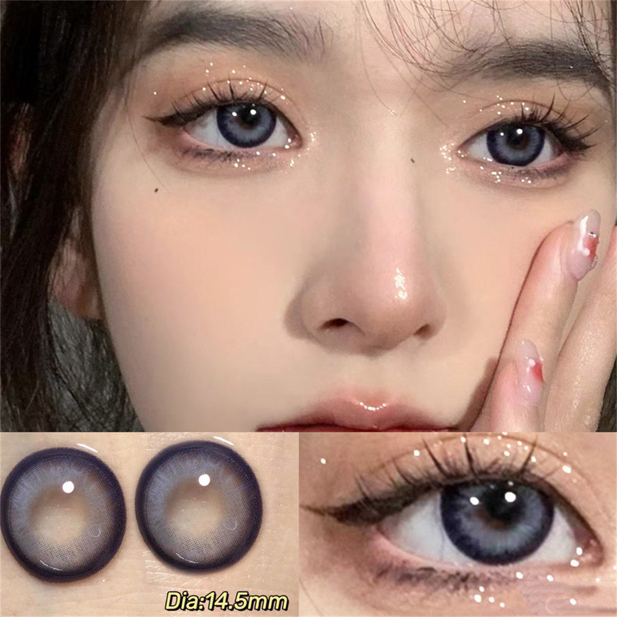 Morningcon Zurich Green Colored Contact Lenses For Eyes Half Yearly 2pcs