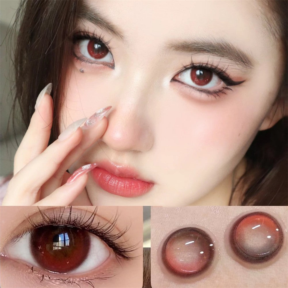 Morningcon Cranky tomatoes Colored Contact Lenses For Eyes Half Yearly 2pcs