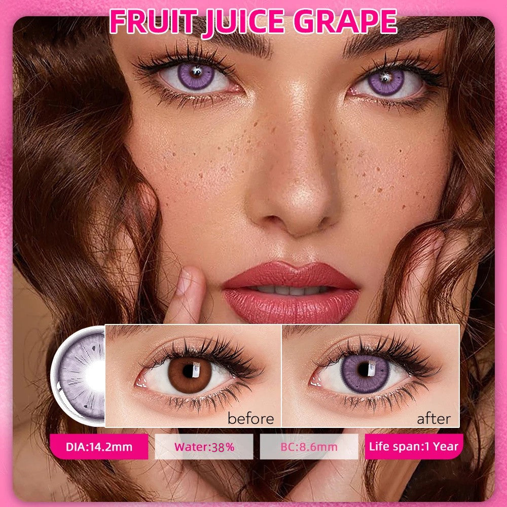 Morningcon Fruit-F29 Colored Contact Lenses For Eyes Half Yearly 2pcs