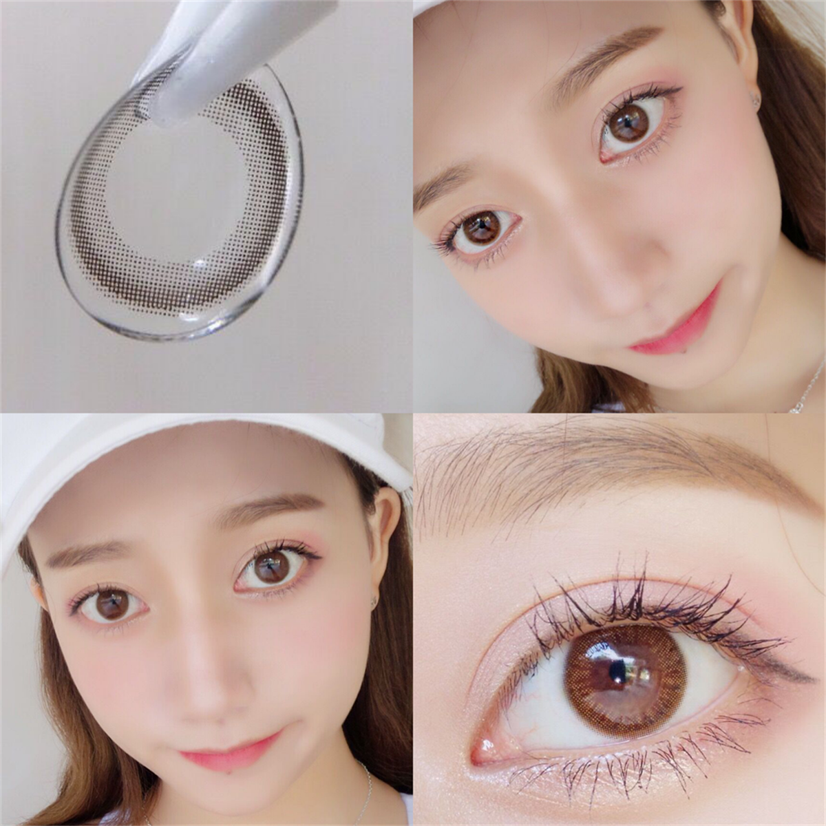 Morningcon Little Black Rings Colored Contact Lenses For Eyes Half Yearly 2pcs