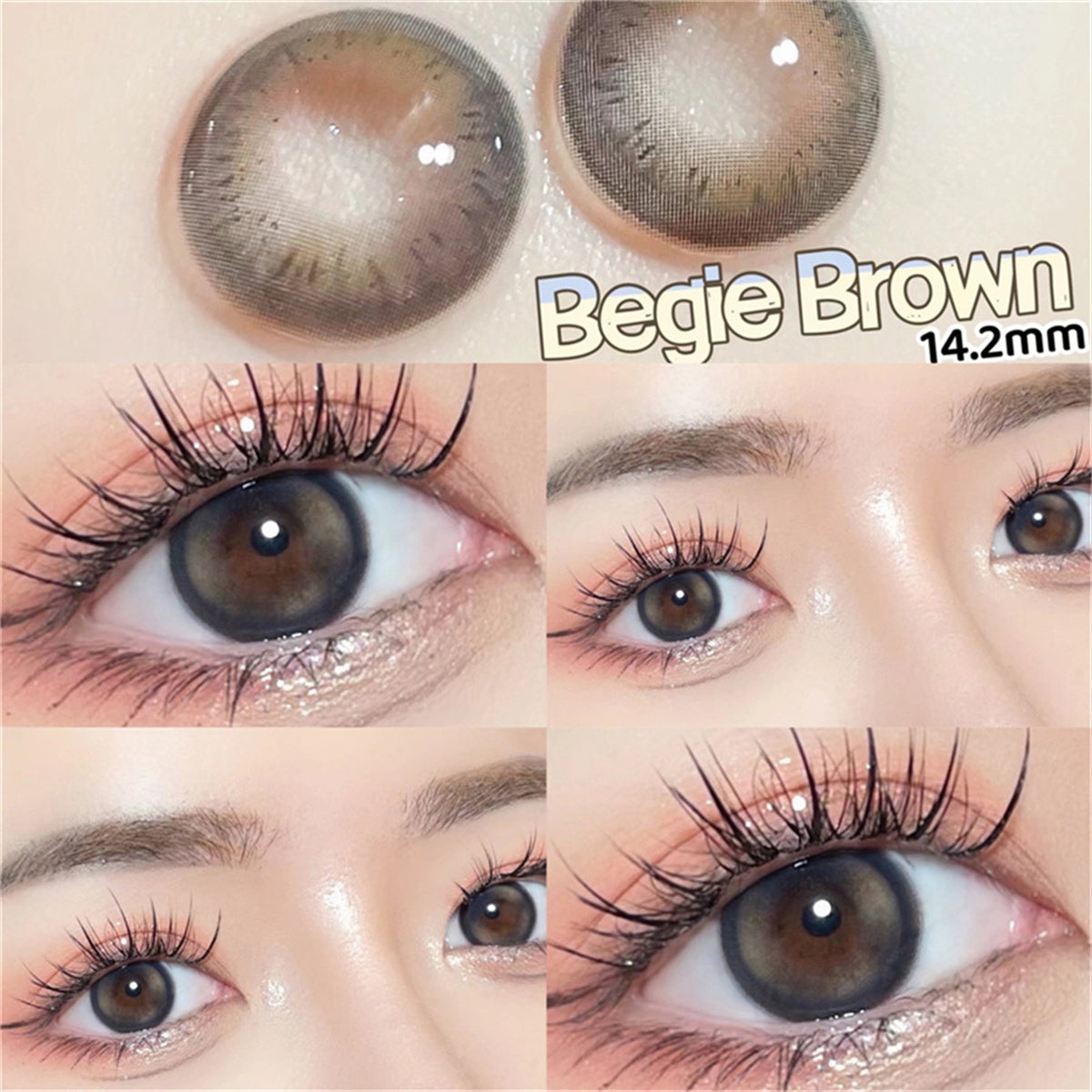 Morningcon Sweet Potato Jelly Colored Contact Lenses For Eyes Half Yearly 2pcs