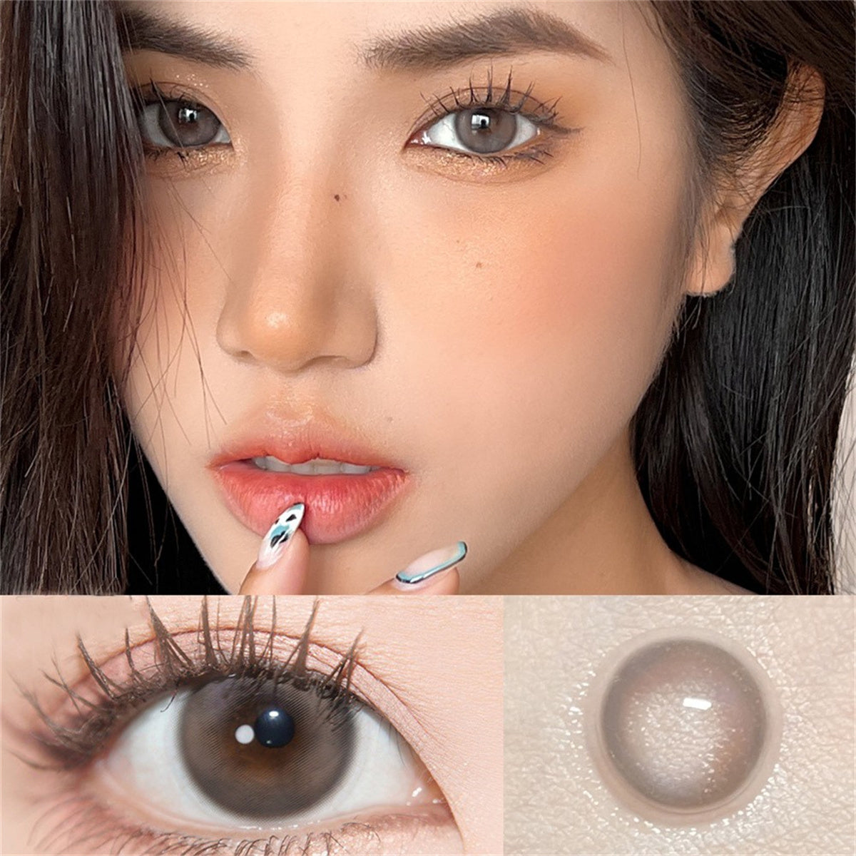 Morningcon Creamy Oreos Colored Contact Lenses For Eyes Half Yearly 2pcs