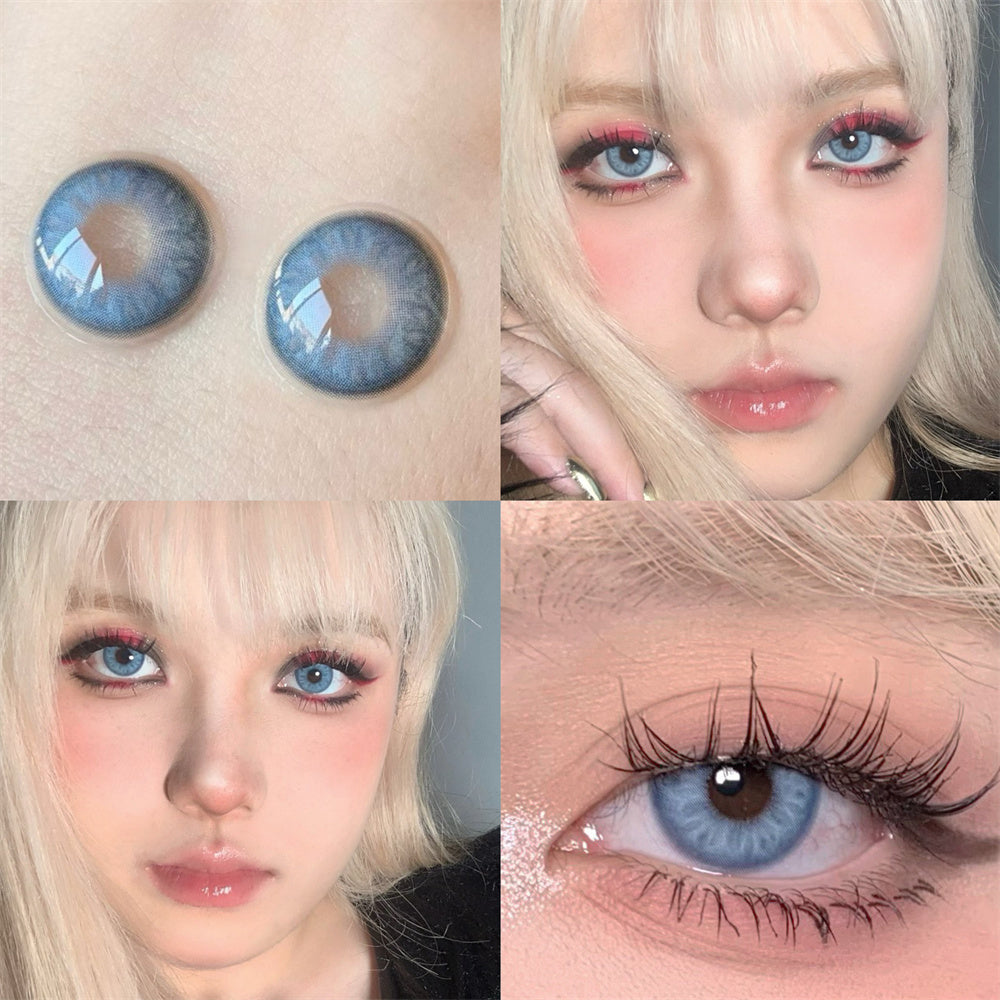 Morningcon Saber ice Colored Contact Lenses For Eyes Half Yearly 2pcs
