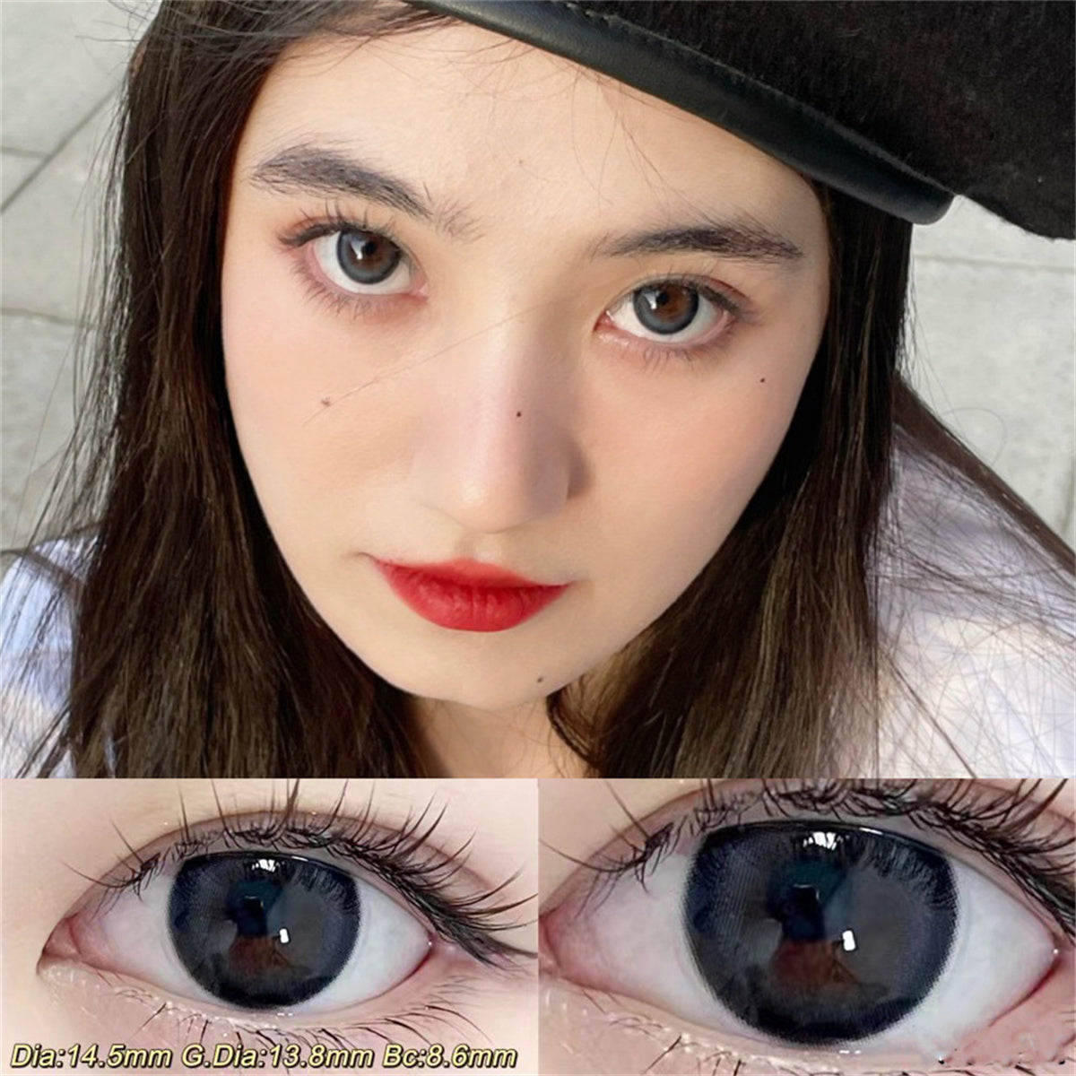 Morningcon Mu Li Colored Contact Lenses For Eyes Half Yearly 2pcs
