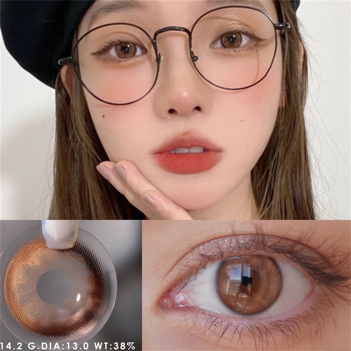 Morningcon Nanako Colored Contact Lenses For Eyes Half Yearly 2pcs