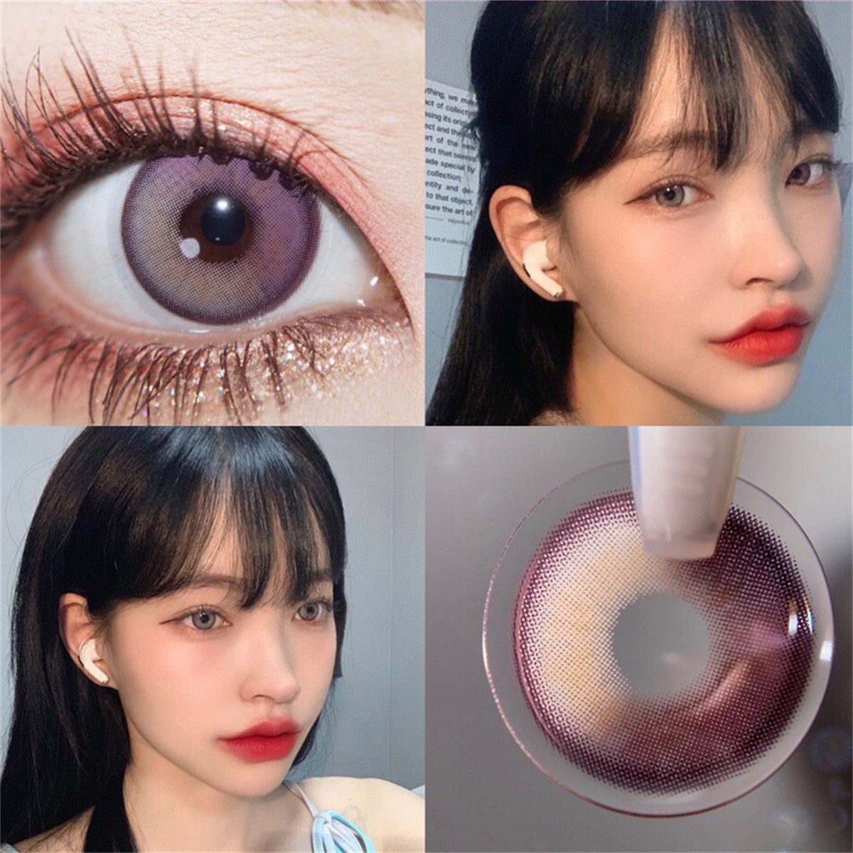 Morningcon Juniperus horizontalis Colored Contact Lenses For Eyes Half Yearly 2pcs