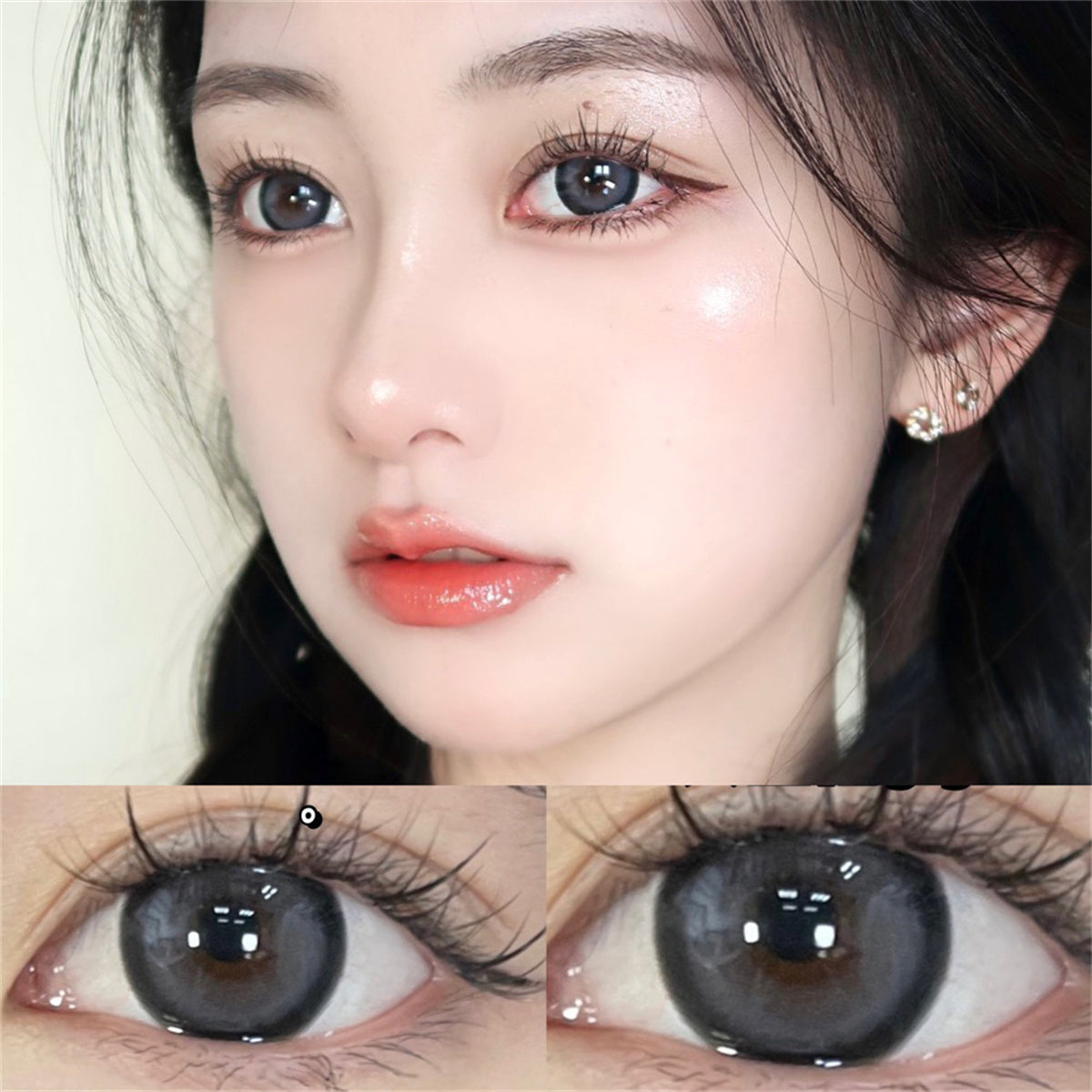 Morningcon Dance Lime Colored Contact Lenses For Eyes Half Yearly 2pcs