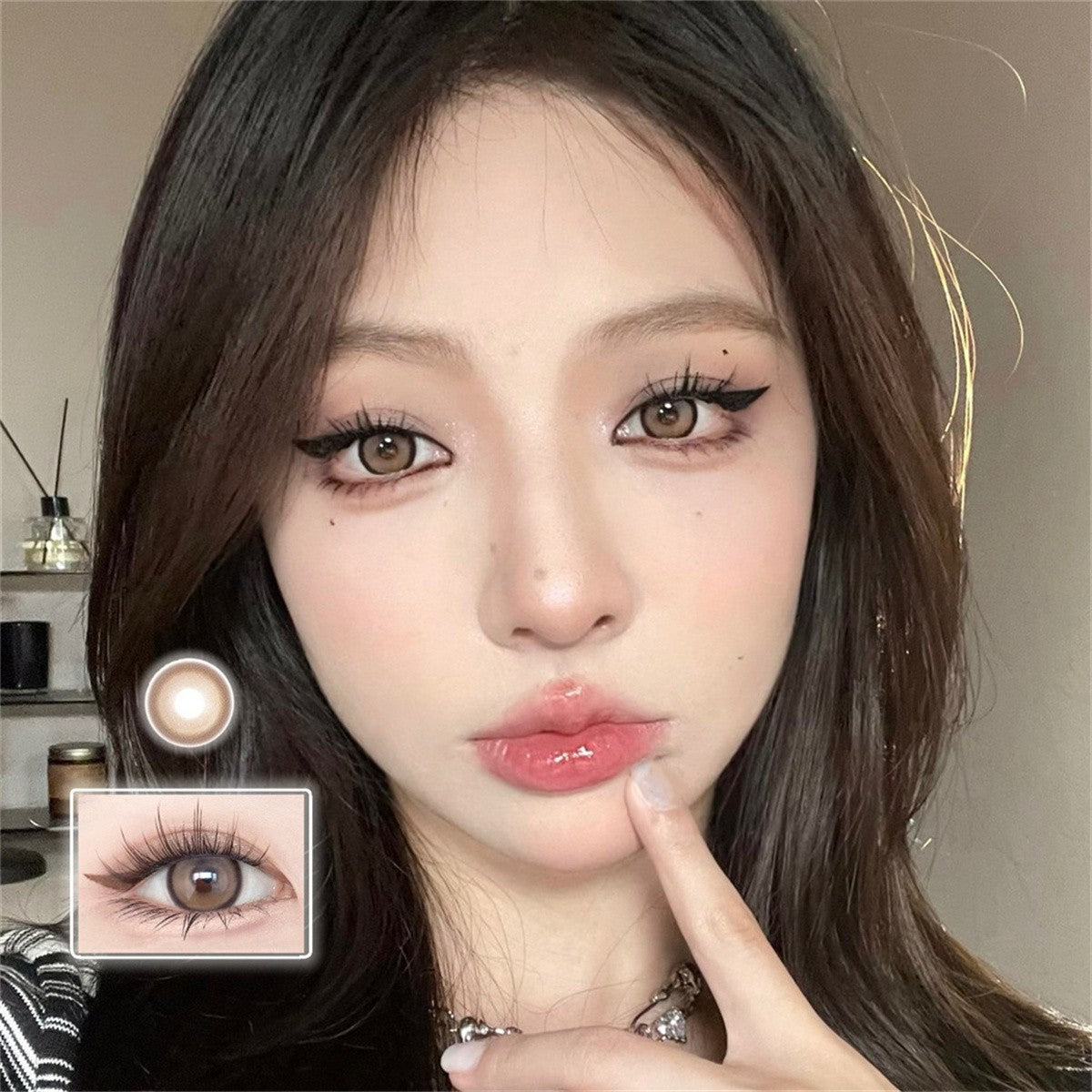 Morningcon Wind and rain Mandola Colored Contact Lenses For Eyes Half Yearly 2pcs